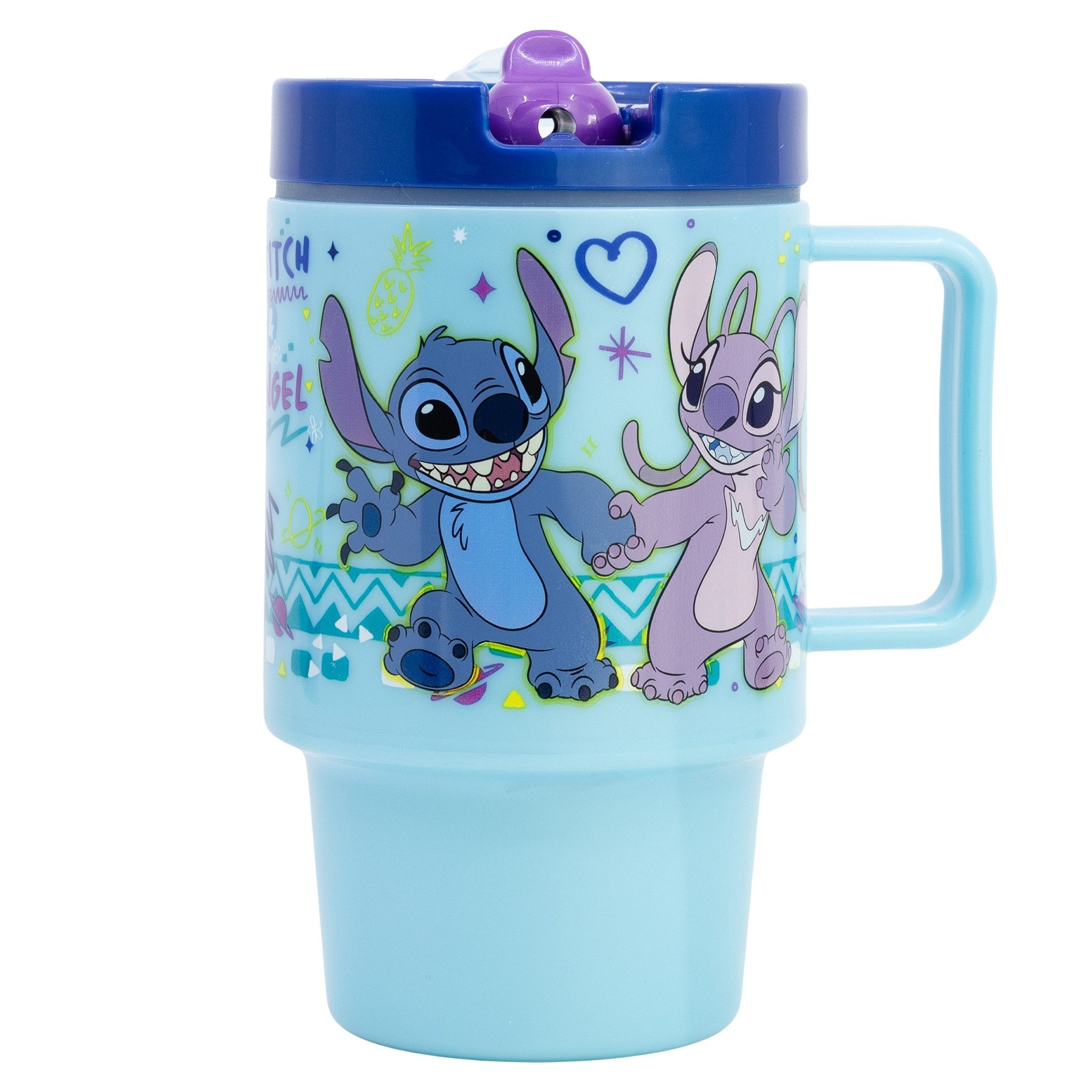 Disney Becher Disney Lilo und Stitch Angel Kinder Trinkbecher Becher 530 ml