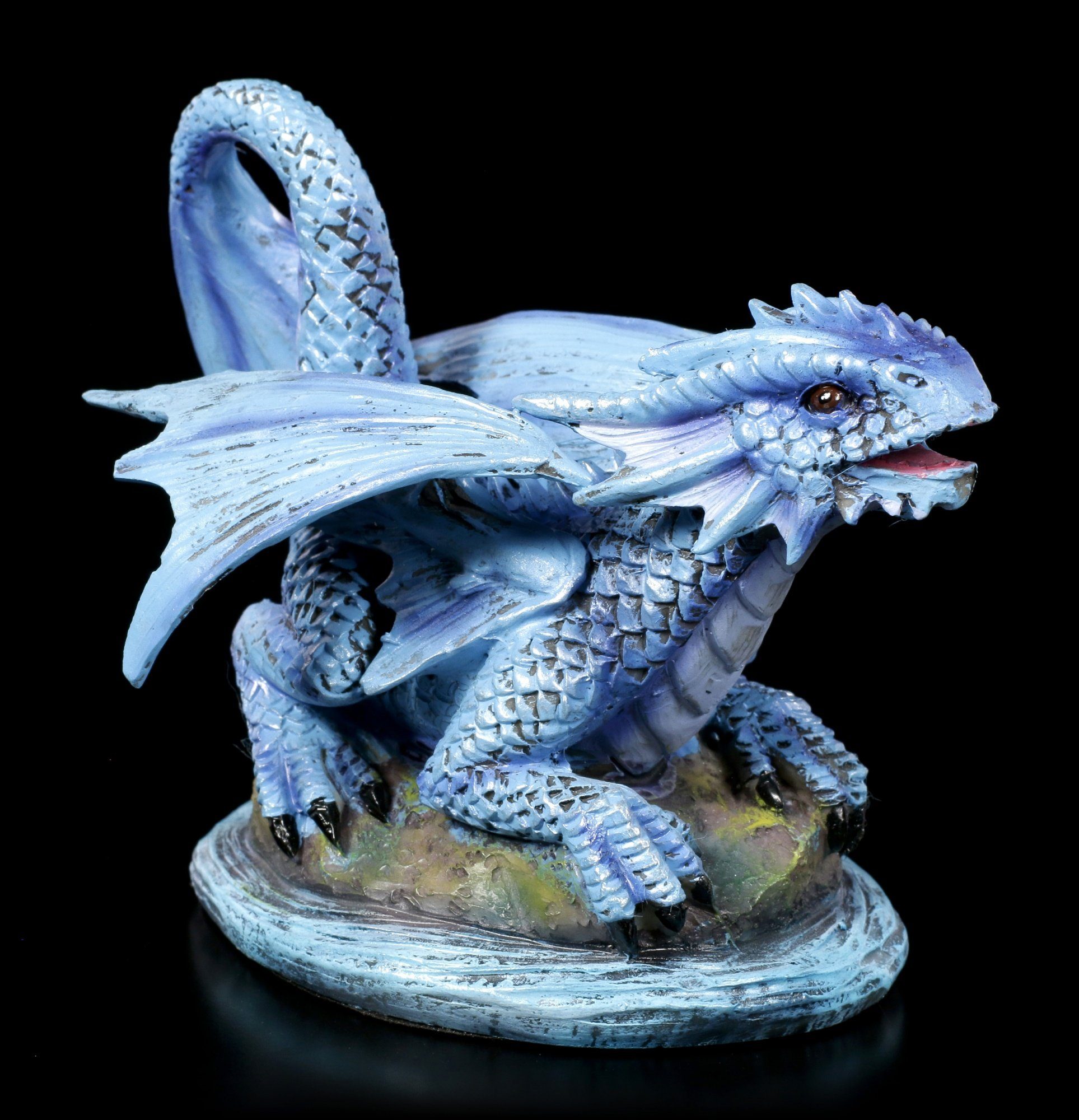 Figuren Shop - GmbH Stokes Water Baby Dragon Anne Dekofigur - Drachen Fantasy Figur Deko