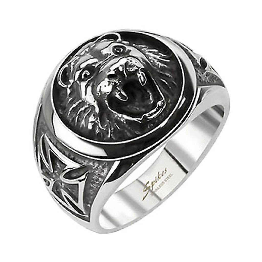 Taffstyle Fingerring Herren Biker Ring Edelstahl günstig online kaufen