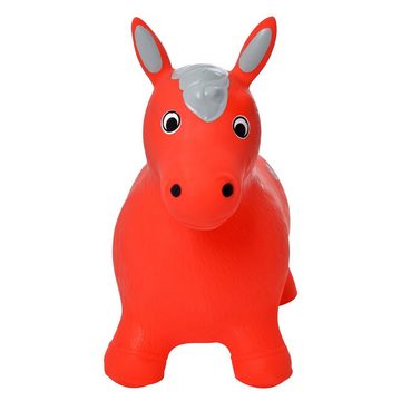 Pink Papaya Hüpftier Einhorn Hüpf-Pferd, Kuh oder Reh, aufblasbares, Kinder Hüpfspielzeug inkl. Pumpe