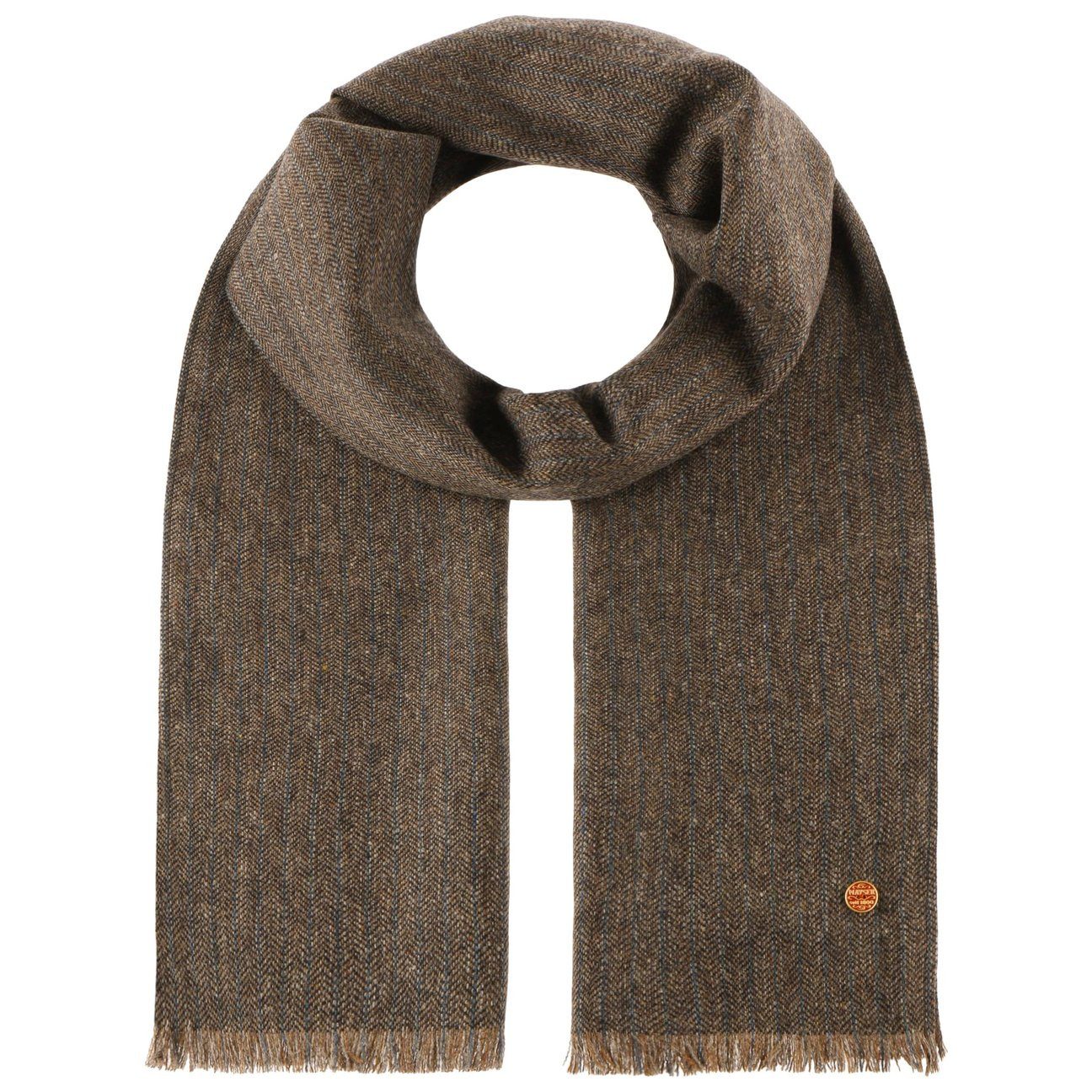 Mayser Strickschal, (1-St), Winterschal mit Fransen, Made in the EU