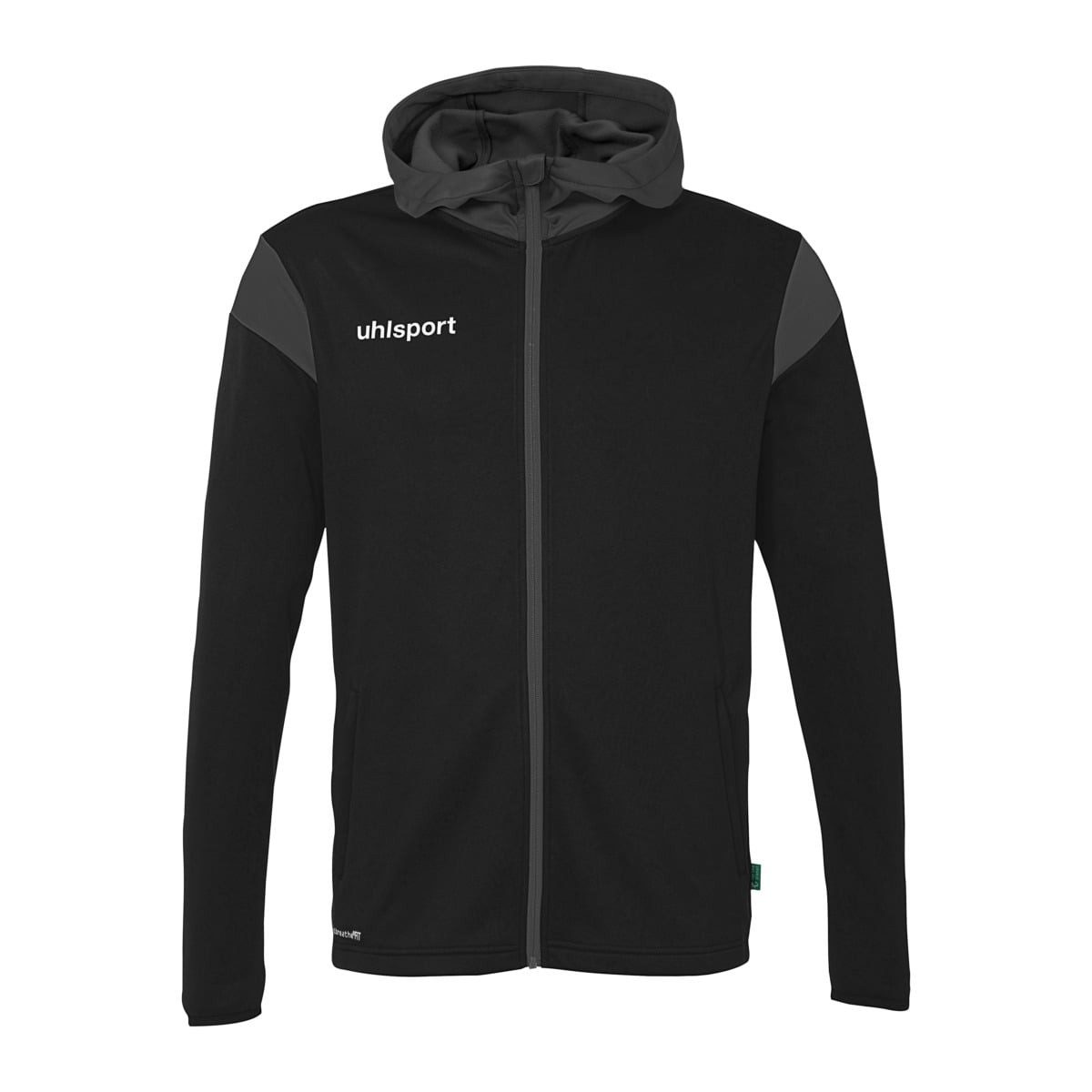 uhlsport Trainingsjacke Kapuzenjacke Squad 27 Track (Full-Zip) schwarz/anthrazitgrau Herren