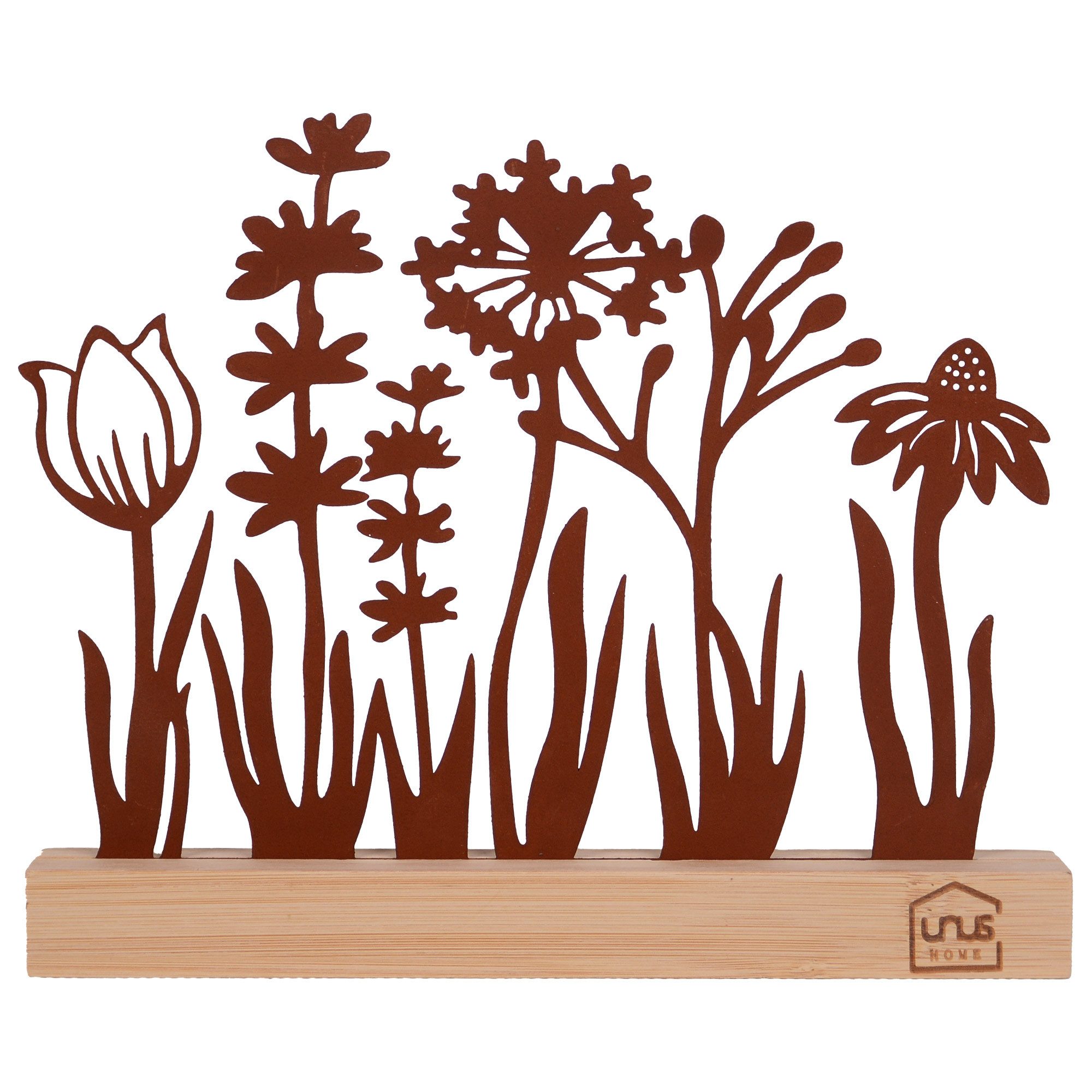 UNUS HOME Dekofigur Aufsteller Blumenwiese (Rost), günstig online kaufen