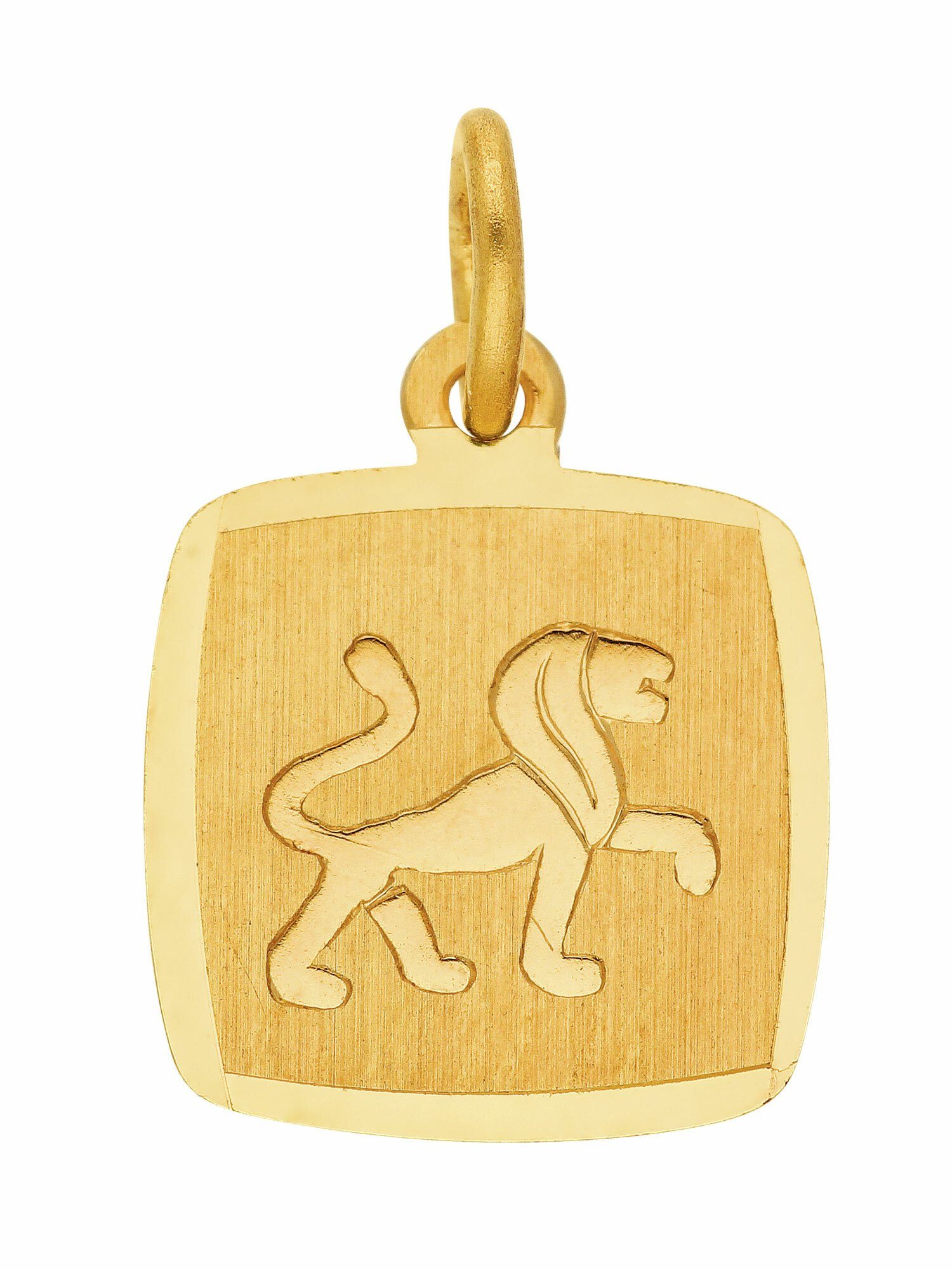 Adelia´s Kettenanhänger 333 Gold Sternzeichen Anhänger Löwe, Goldschmuck  für Damen & Herren, Mit Liebe gefertigt aus: 8 Karat ( 333 ) Gelbgold