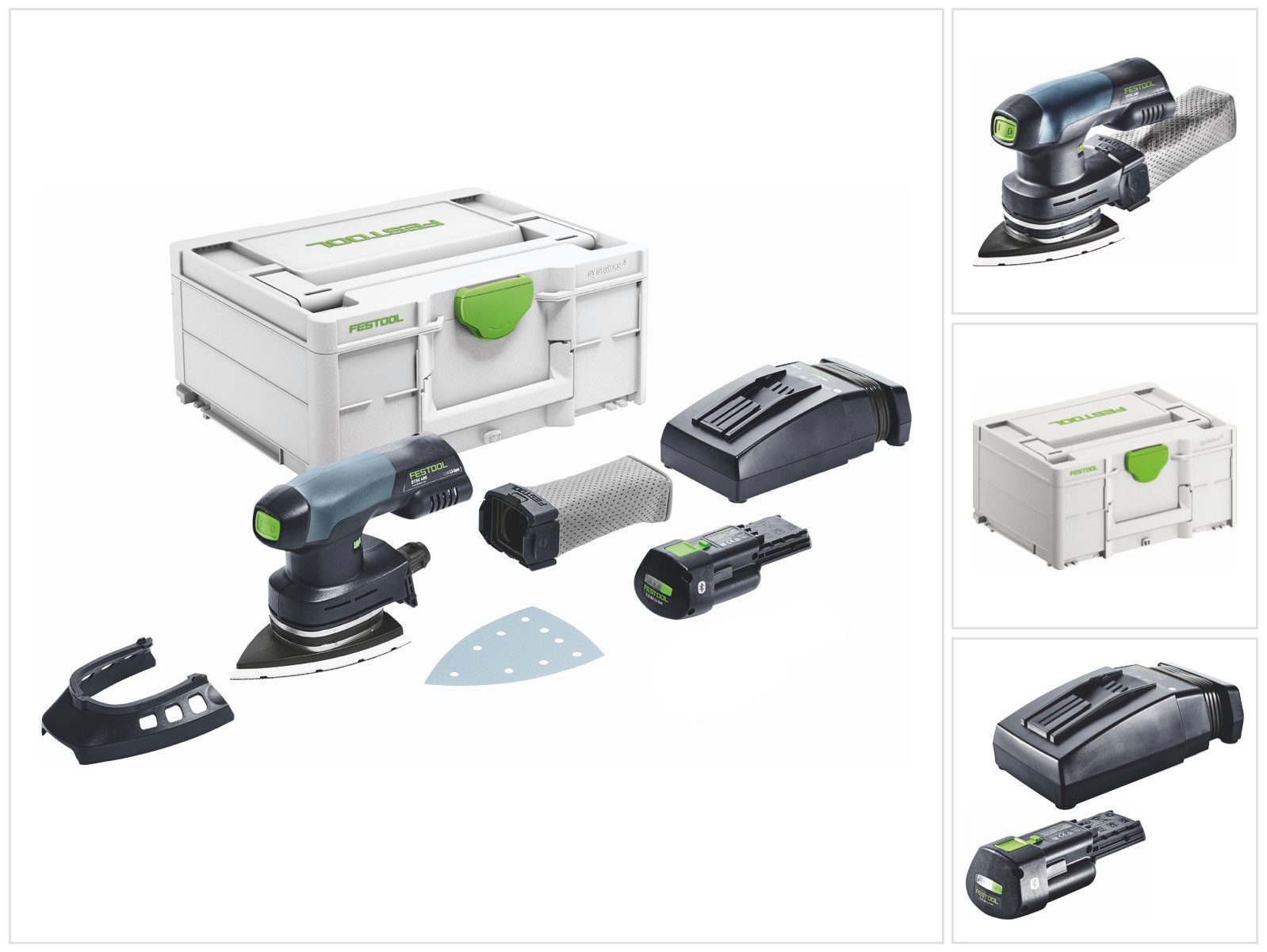 FESTOOL Deltaschleifer DTSC 400-Basic Akku Deltaschleifer 18 V 100 x 150 mm Brushless + 1x A