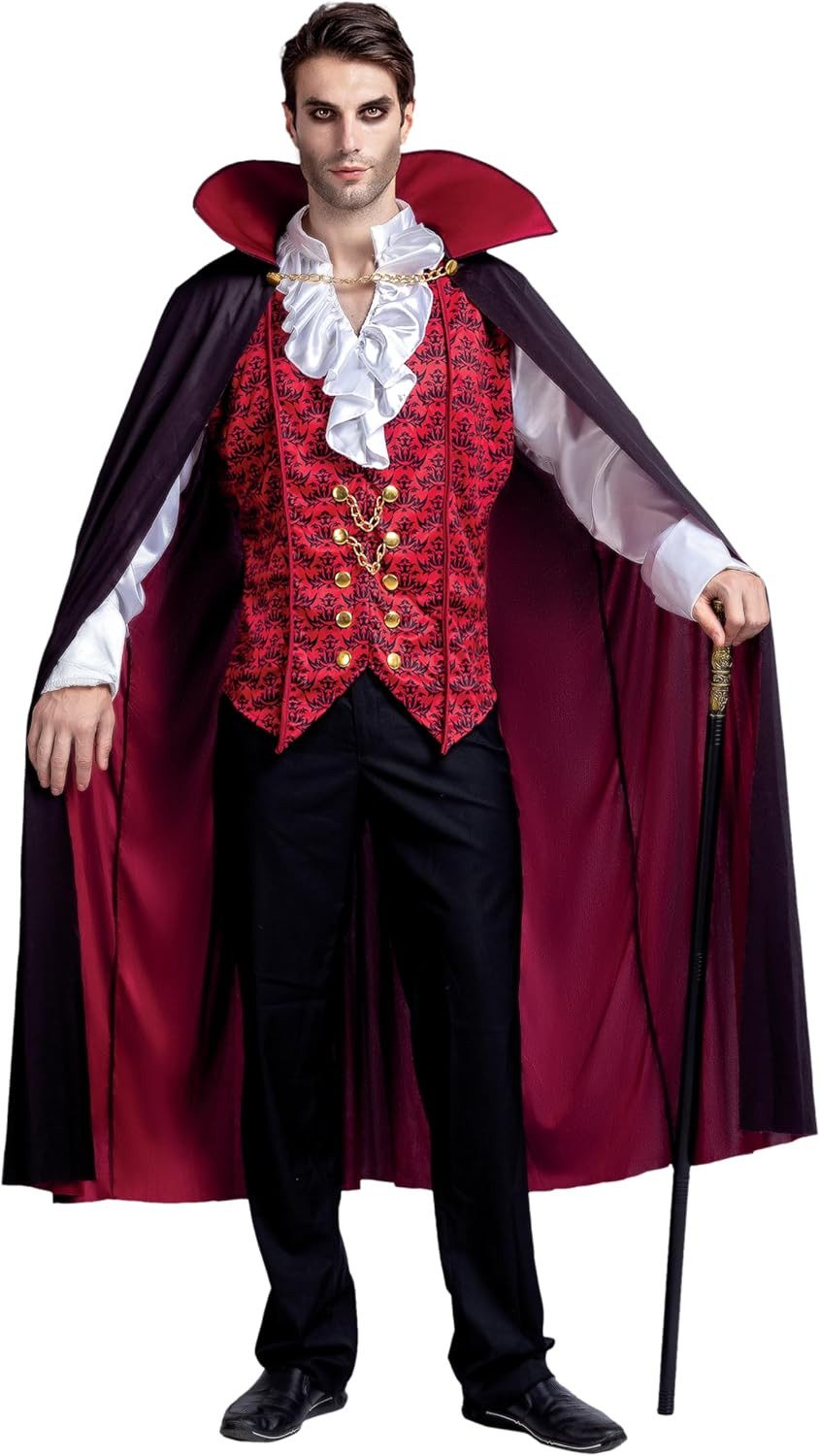 Spooktacular Creations Vampir-Kostüm Spooktacular Creations Vampir Deluxe, Herren Halloween