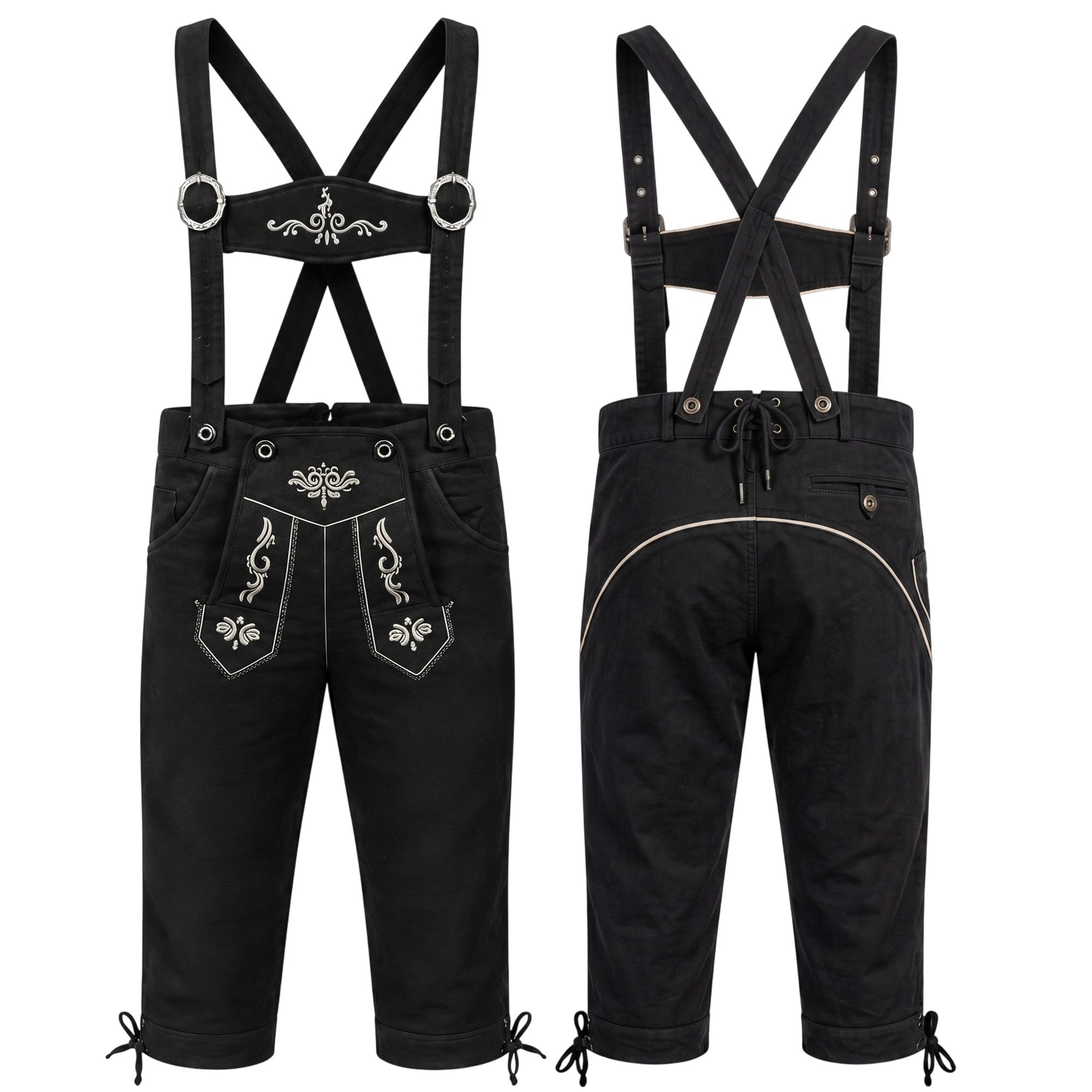 German Wear Trachtenhose GW101 Trachten Kniebundhose Herren mit Hosenträgern