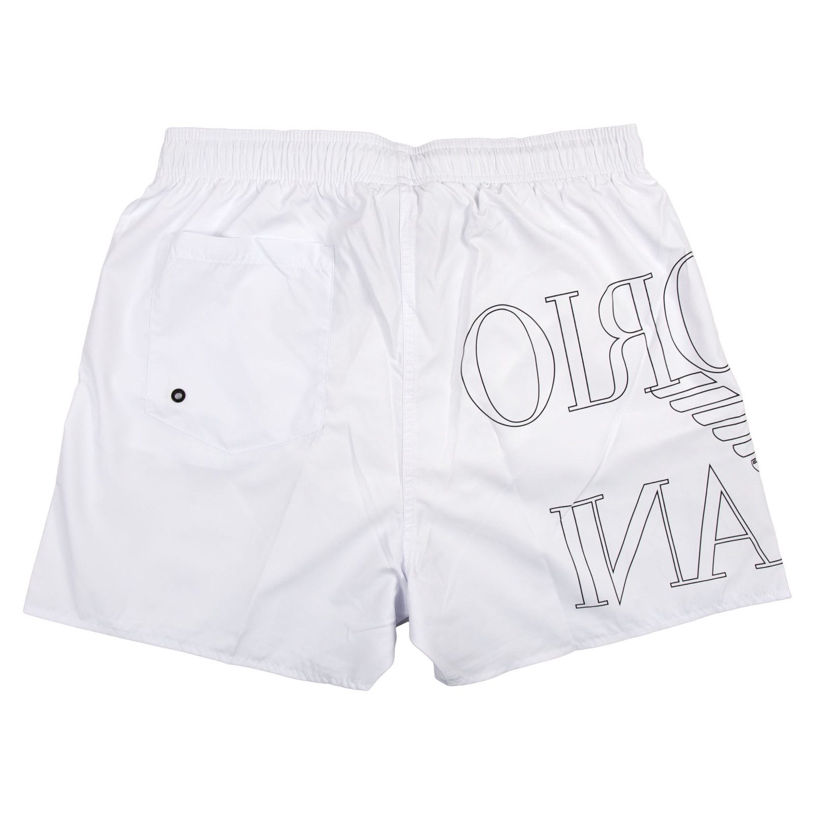Emporio Armani Badehose Boxer Beachwear mit großem Logoprint günstig online kaufen