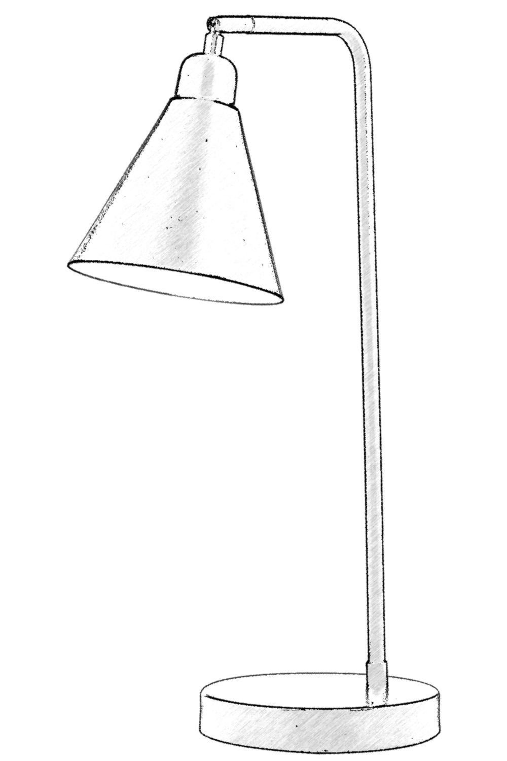 Schwarz, cm, Opviq x Metallkörper 32 16 Schreibtischlampe MLAUR,