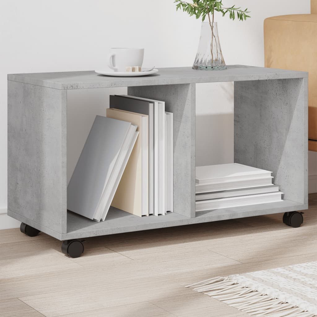 vidaXL Beistelltisch Rollschrank Betongrau 72x33x42,5 cm günstig online kaufen