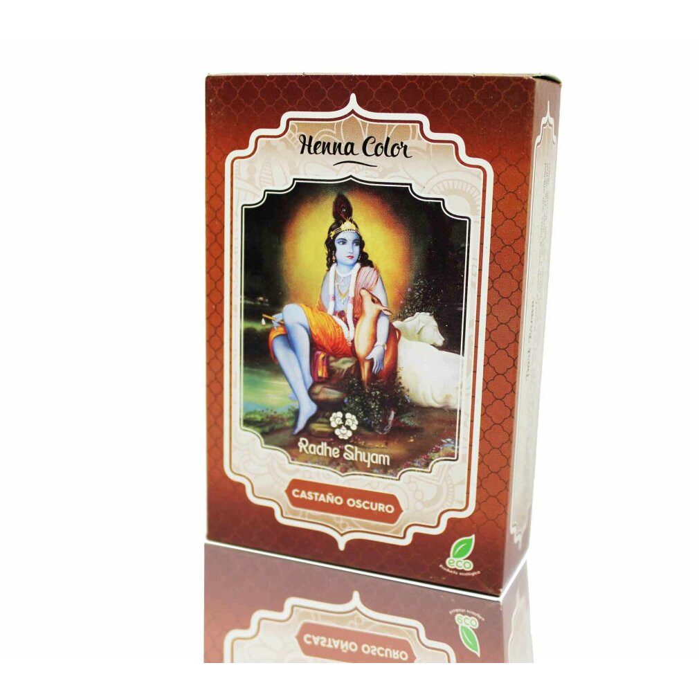 RADHE Mascara Henna Castaño Oscuro Polvo 100g