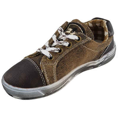 Maddox Kinder Schuhe Sneaker 'Nepomuk', Holz Antik Braun Sneaker