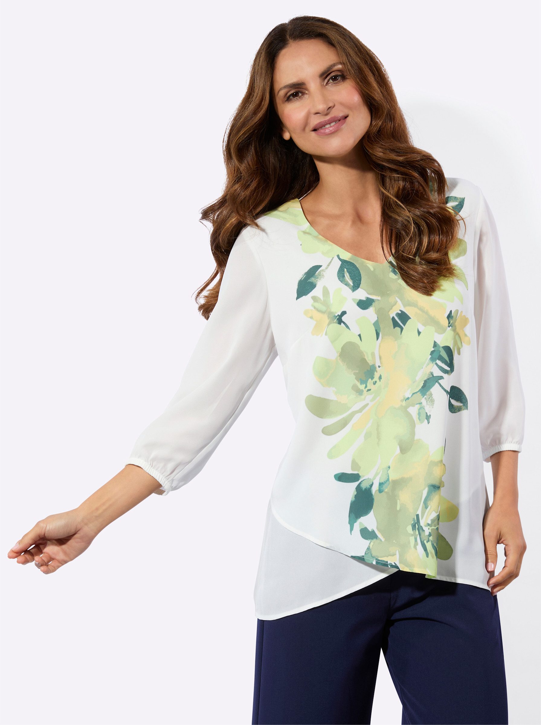 Witt Klassische Bluse Tunika 3/4-Arm günstig online kaufen