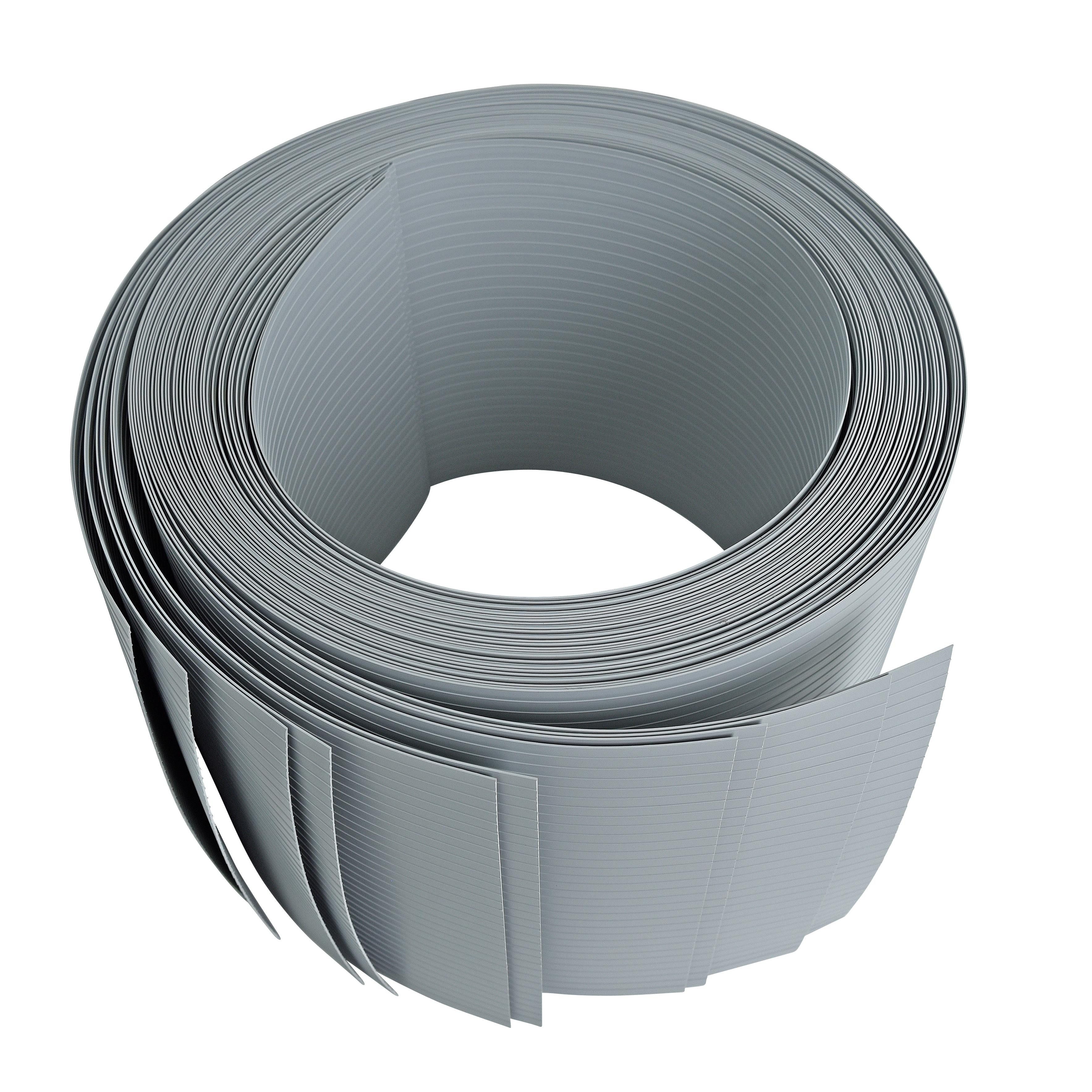 ESTEXO Sichtschutzstreifen Sichtschutz Zaunblende Hart PVC 10er Set Zaunfolie Grau