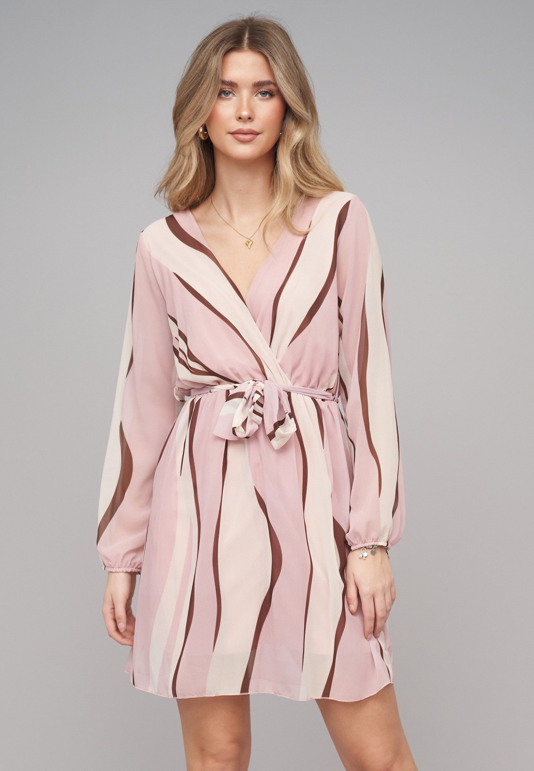 CLOUD 5IVE A-Linien-Kleid CLOUD 5IVE Long-sleeve Dress Waves (1-tlg) – Bild 3 von 5