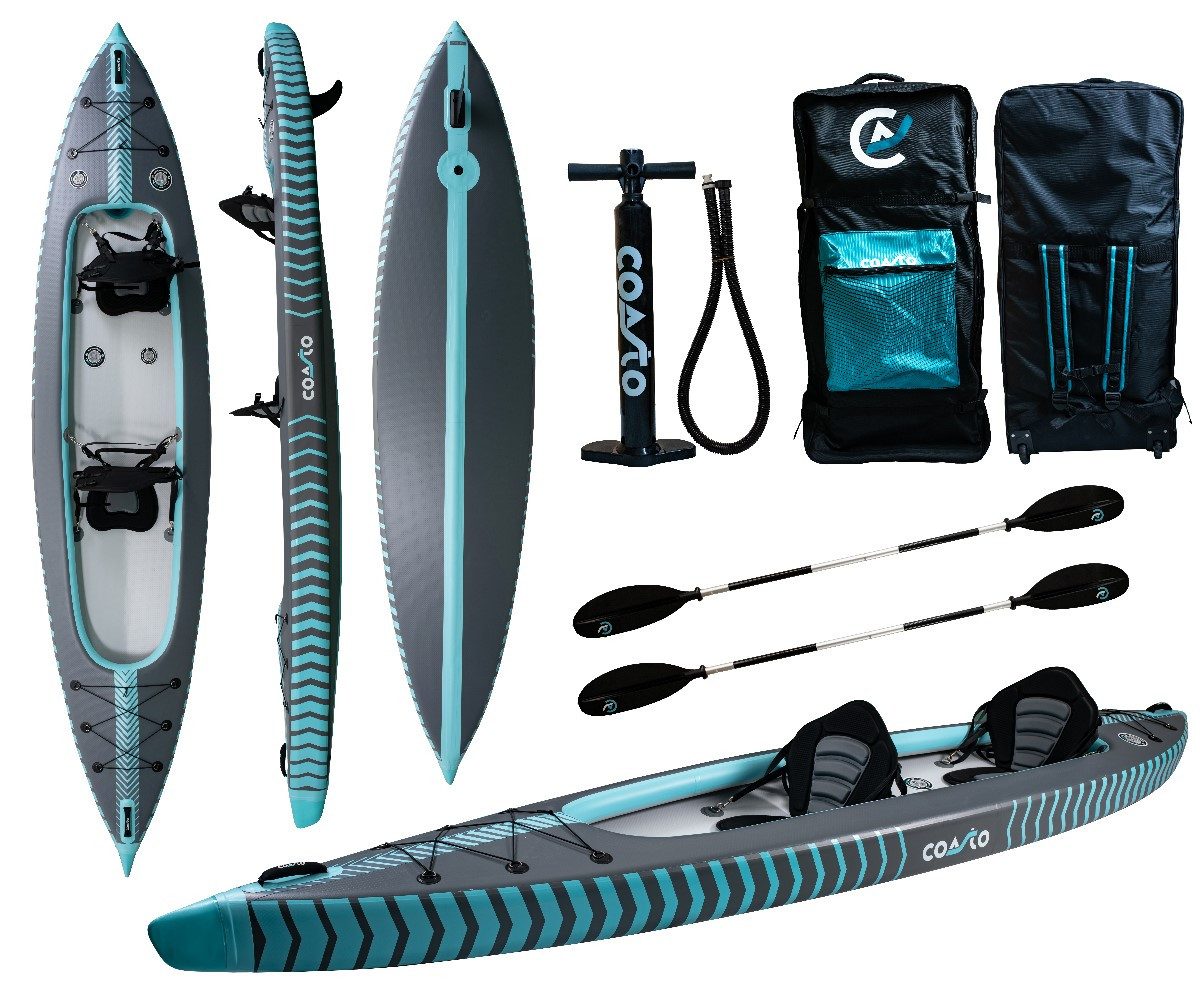 Tourenkajak COASTO KAJAK CAPITOLE 2 Places aufblasbar Kanu Touring Boot 2er Kayak