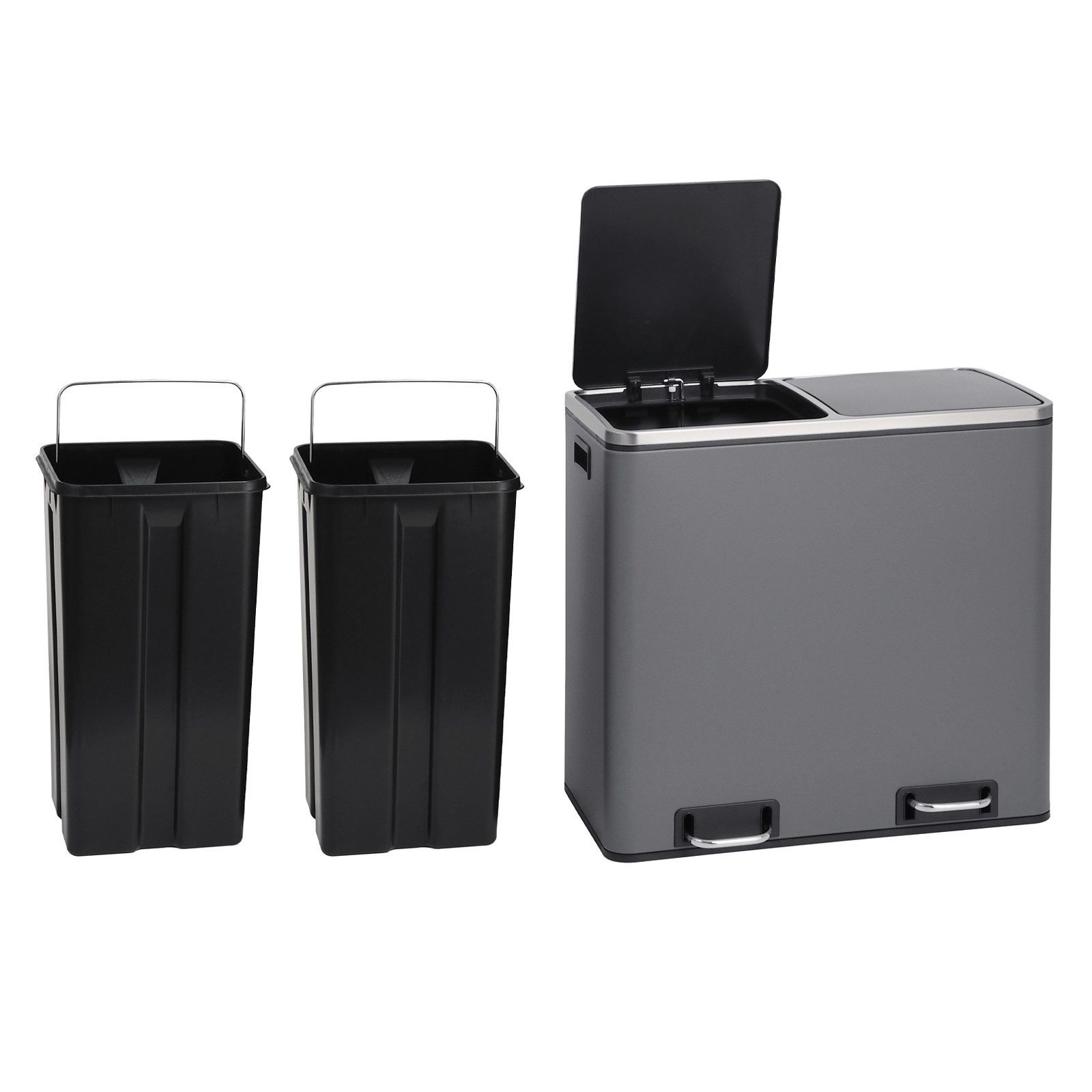 SVITA Mülltrennsystem, herausnehmbar, Kunststoff, Griff