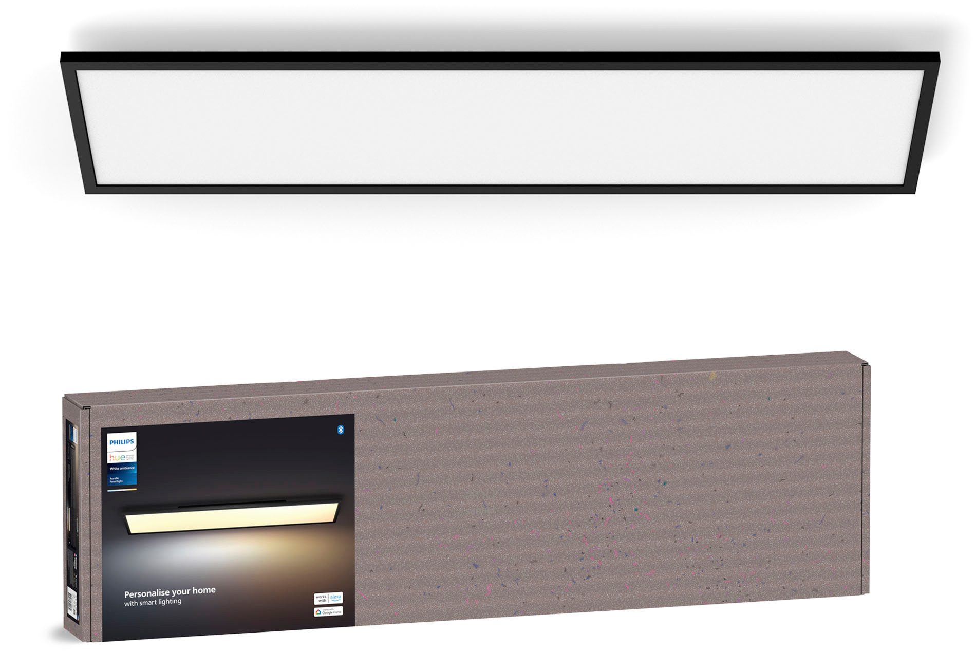 Philips Hue LED Panel White Ambiance Aurelle Panel, Abschaltautomatik, Bluetooth, CCT - über Fernbedienung, Dimmfunktion, Farbsteuerung, Leuchtdauer einstellbar, Memoryfunktion, Nachtlichtfunktion, Smart Home, Timerfunktion, dimmbar über Fernbedienung, erweiterbar, mehrere Helligkeitsstufen, LED fest integriert, warmweiß - kaltweiß