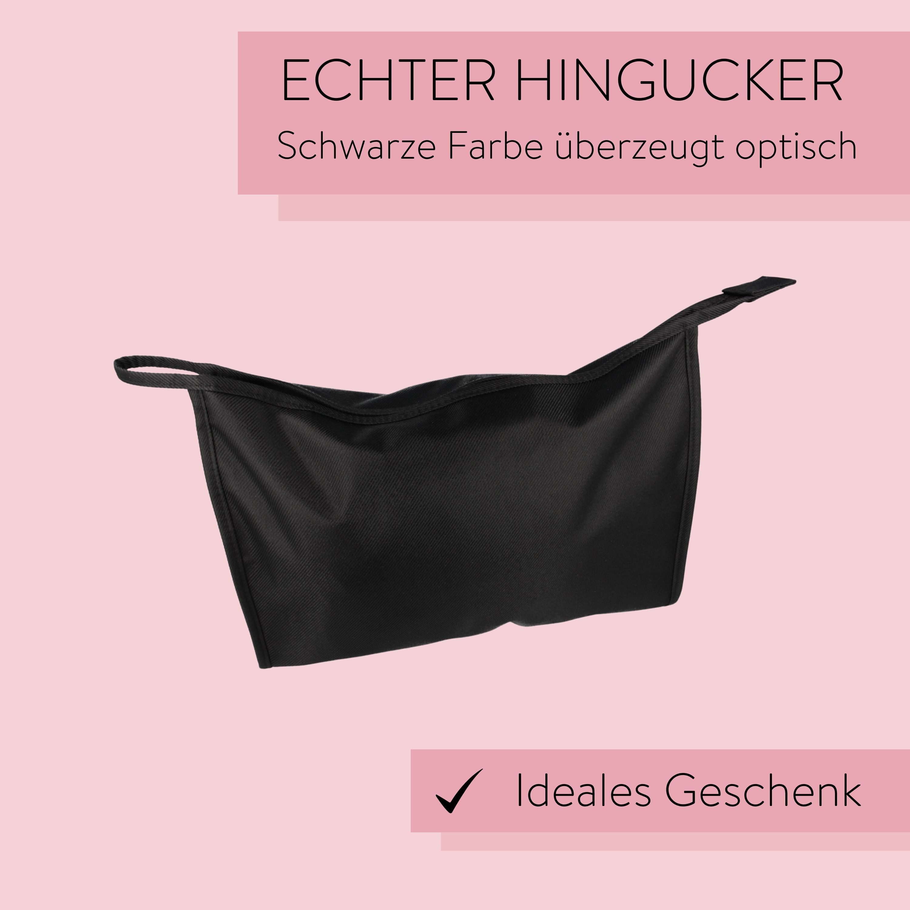 PARSA Beauty Kosmetiktasche Essential Kulturtasche Groß & Eckig in Schwarz, Ihr robustes Organisat – Bild 5 von 5