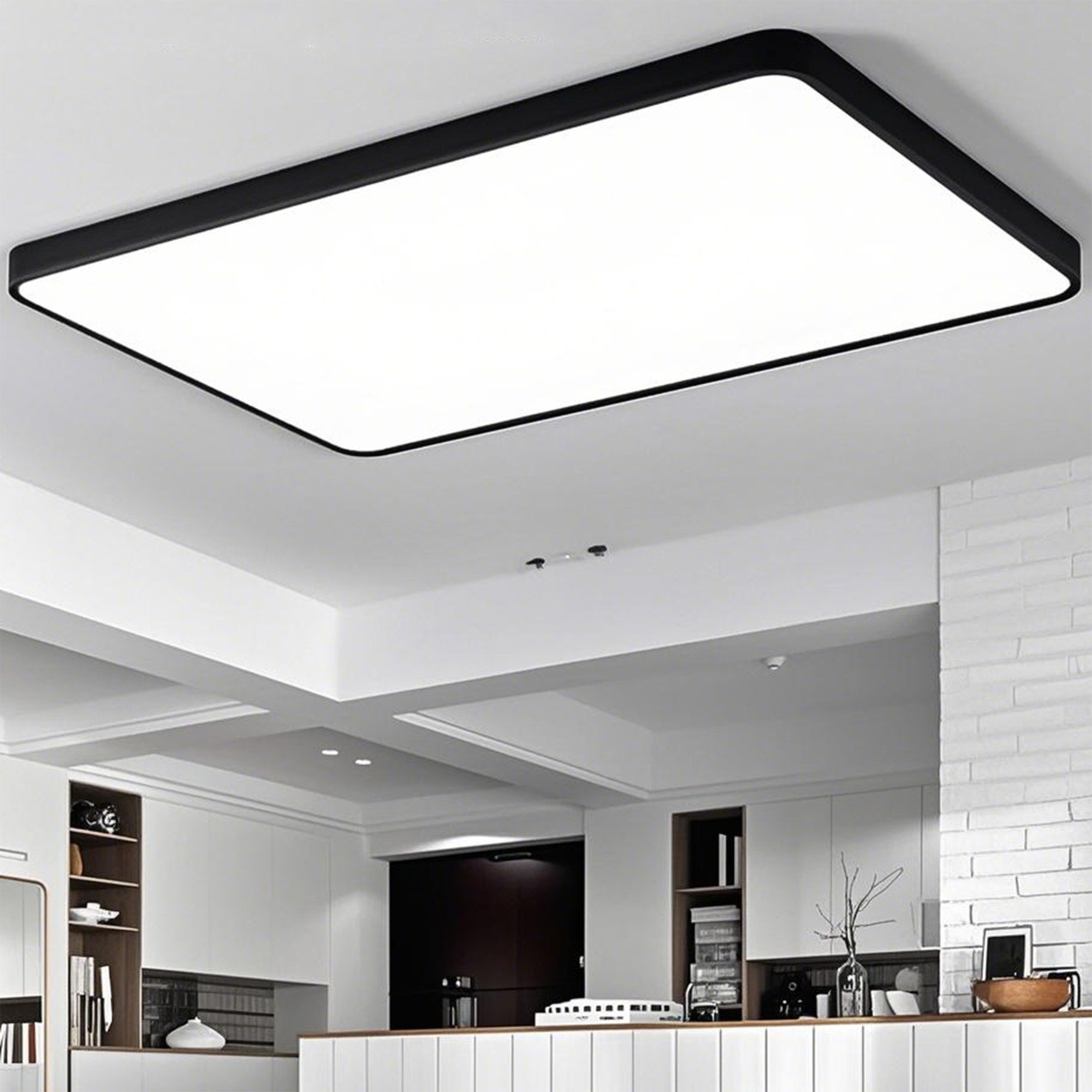 Masbekte Deckenleuchte 60*40cm LED Deckenlampe, Stufenlos günstig online kaufen