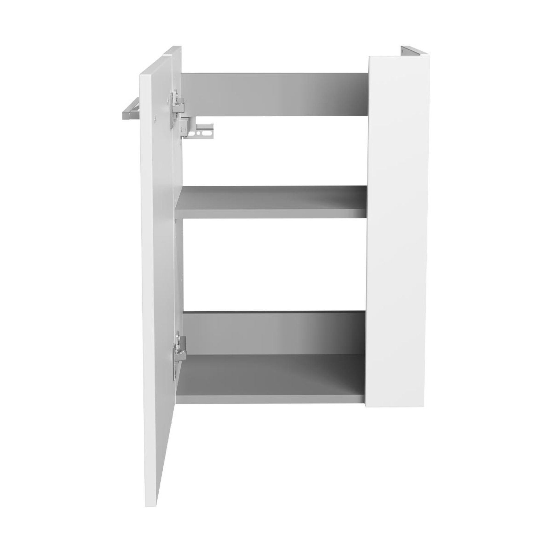 FACKELMANN Waschbecken SBC SCENO Gäste WC Set 2-teilig 45 cm, Weiß, links, Keramik – Bild 4 von 4
