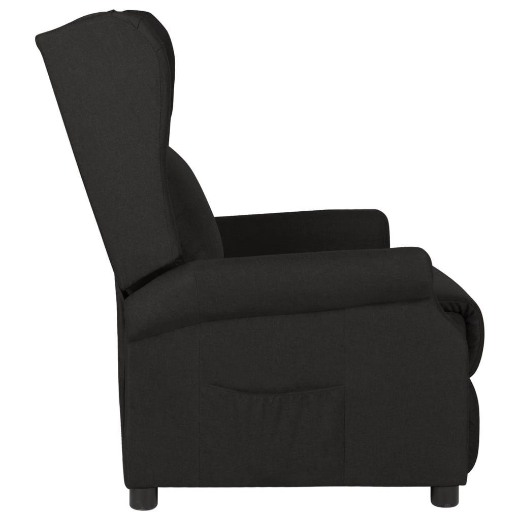 vidaXL Sessel Stoff (1-St) Schwarz Relaxsessel