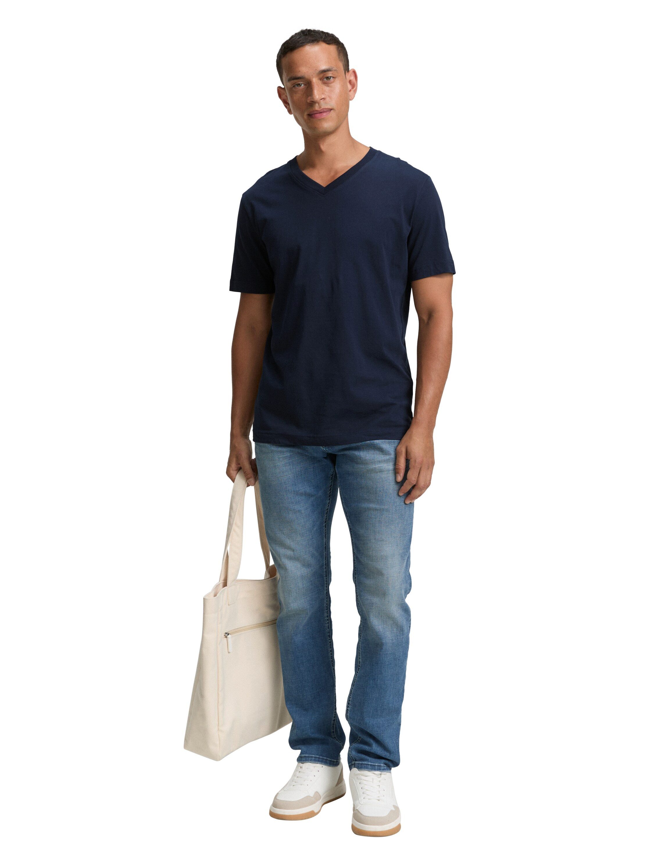 TOM TAILOR T-Shirt T-Shirt (im 2er Pack) T-Shirts mit V-Ausschnitt im 2er-Pack – Bild 5 von 5