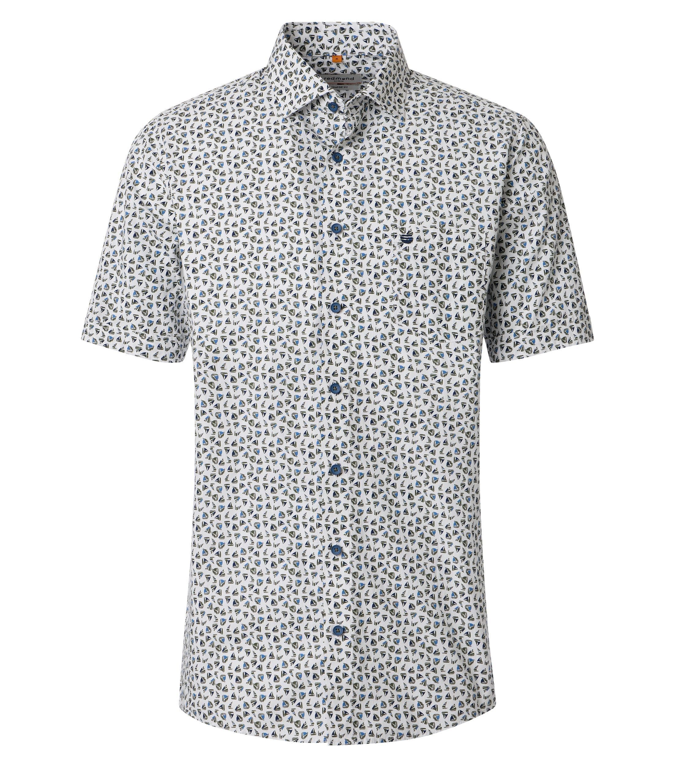 Kurzarmhemd Print Comfort Fit