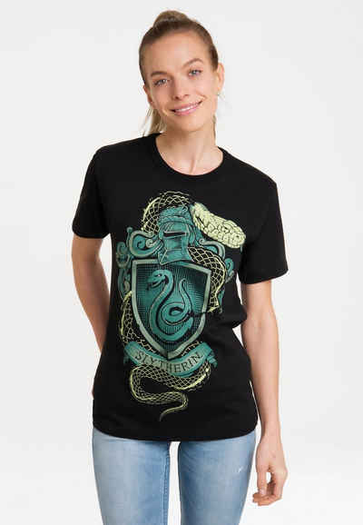 LOGOSHIRT T-Shirt Harry Potter - Slytherin mit lizenziertem Print