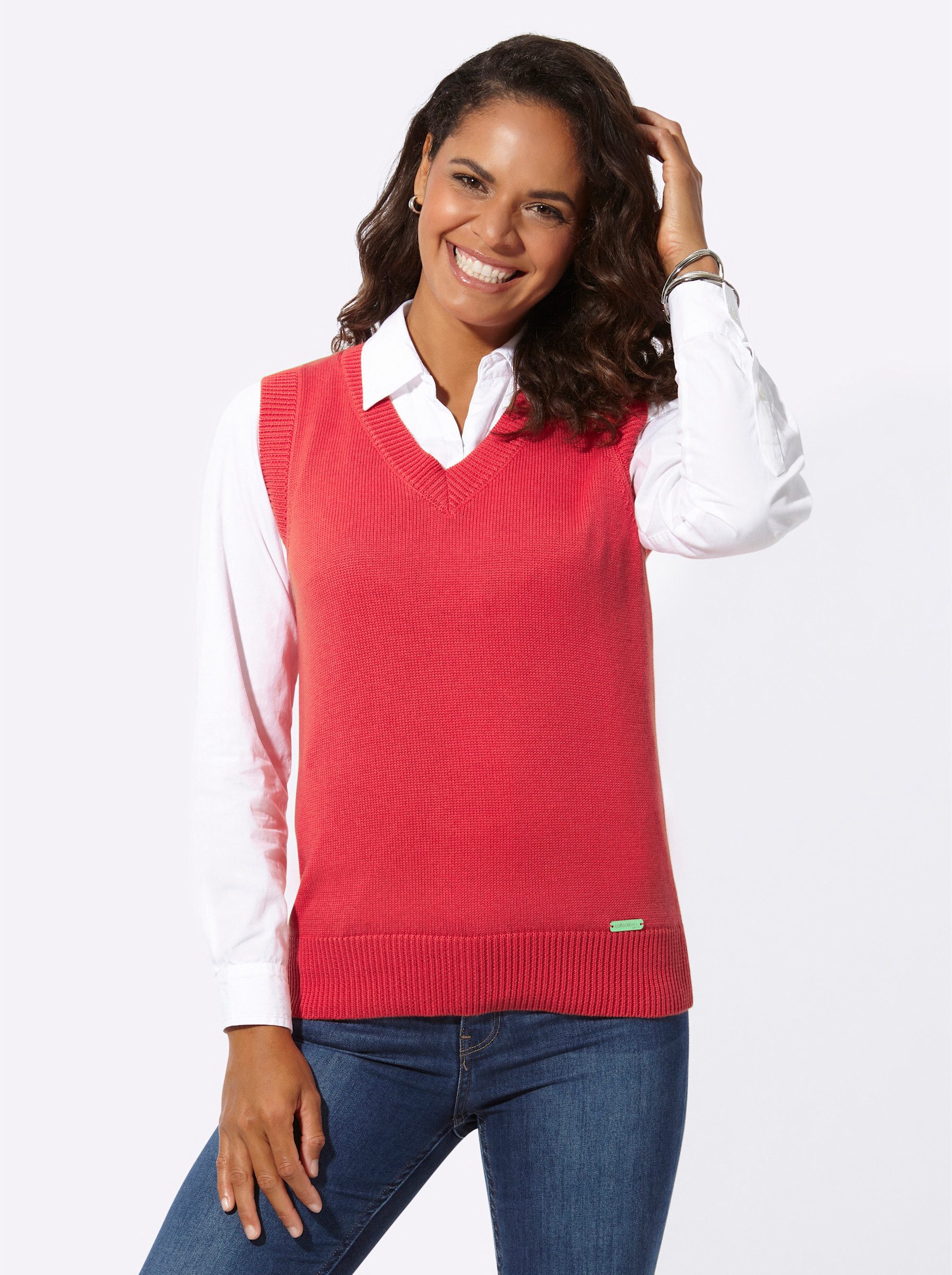 Witt Strickpullover Pullunder Ärmellos Jersey