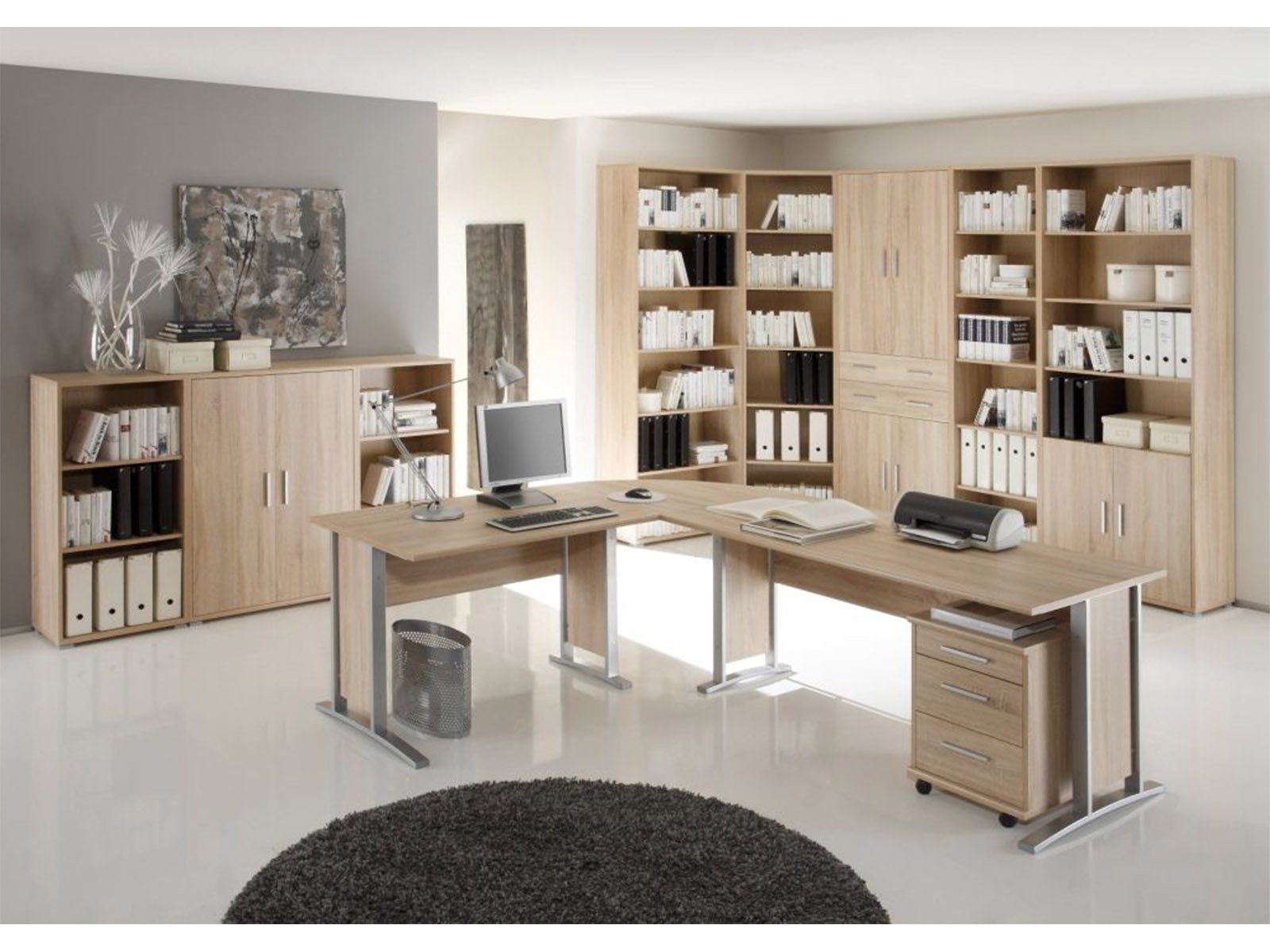 PREISBRECHER Eckschreibtisch Clermont, 220 x 72 x 70 cm (B/H/T) günstig online kaufen