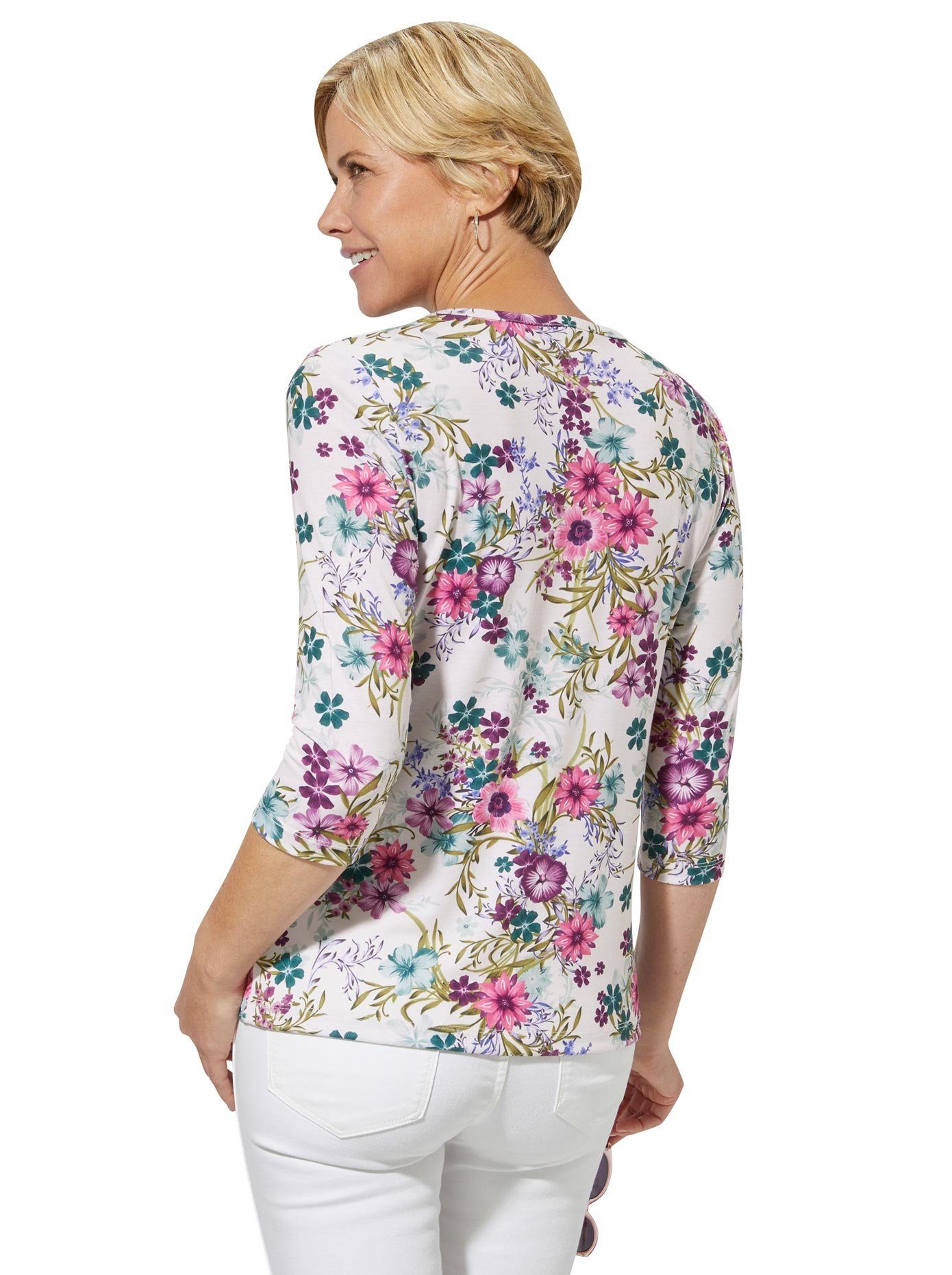 Damen Shirts Classic Basics 3/4-Arm-Shirt Shirt (1-tlg)