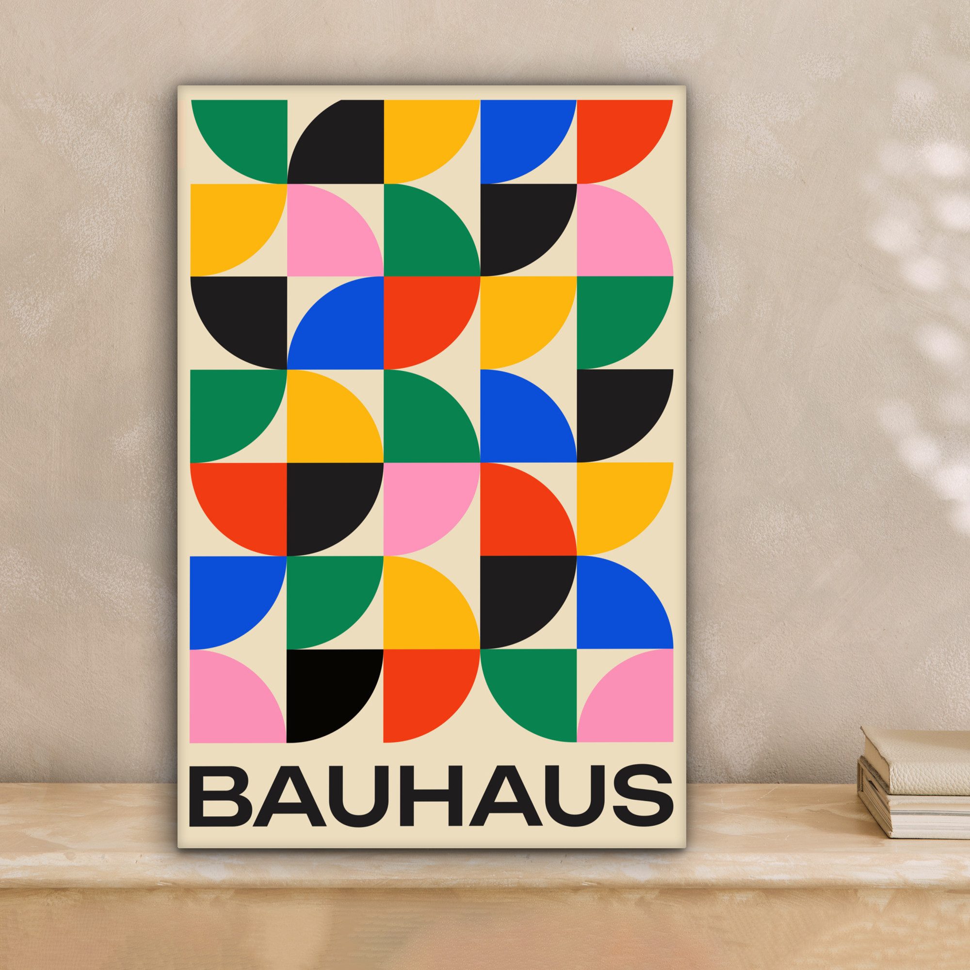 OneMillionCanvasses® Leinwandbild Bauhaus - Abstrakt - Vintage - Farbenfroh günstig online kaufen
