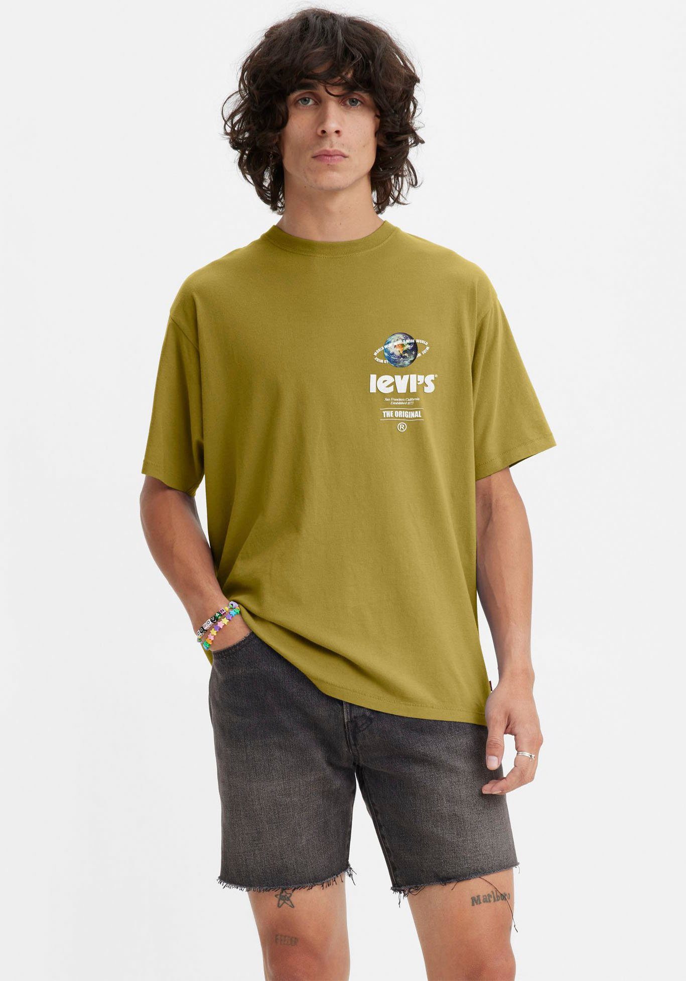 Levi's® T-Shirt KA VINTAGE golden TEE WIDE FIT GRAPHIC olive WORLD