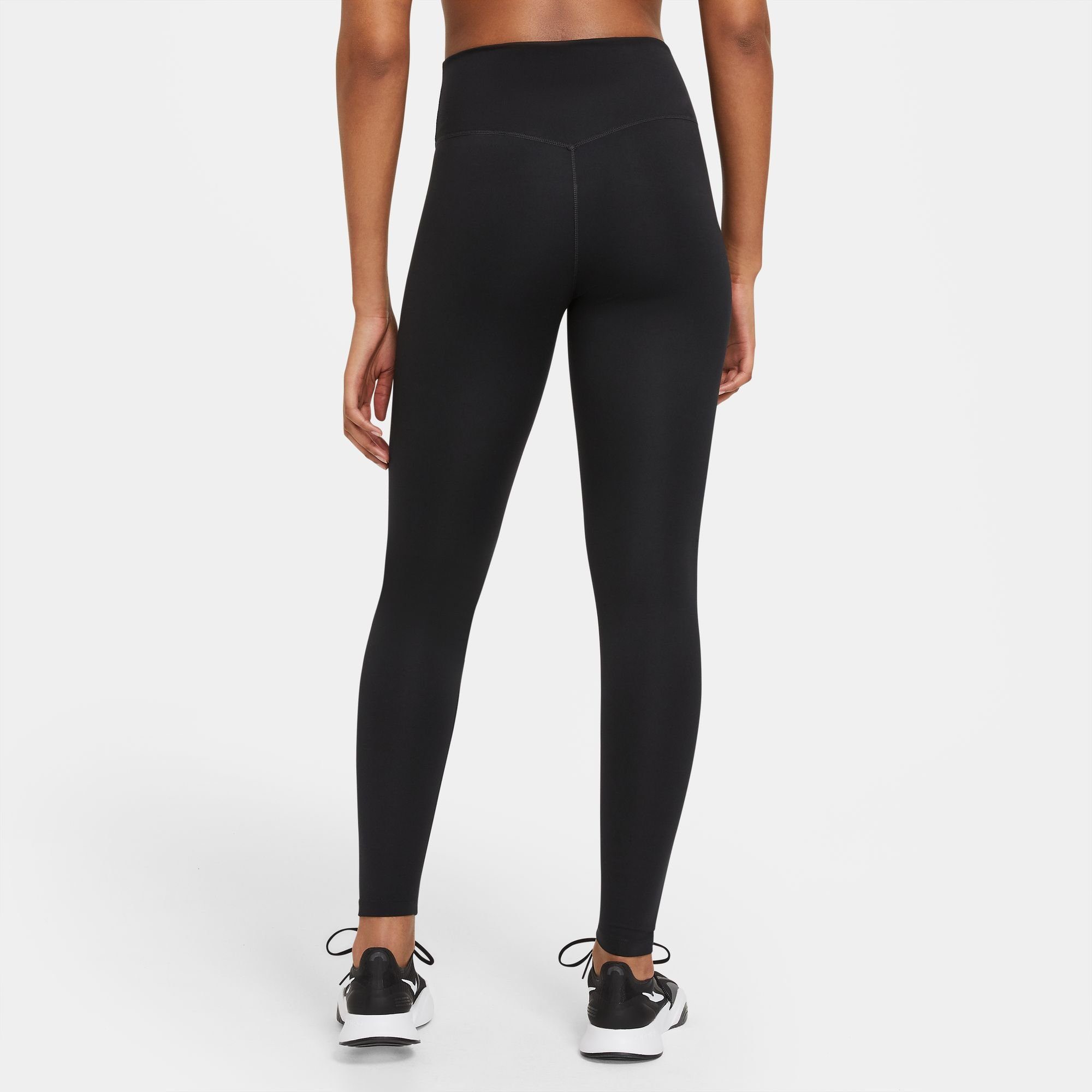 schwarz Nike LEGGINGS MID-RISE ONE WOMEN'S Trainingstights