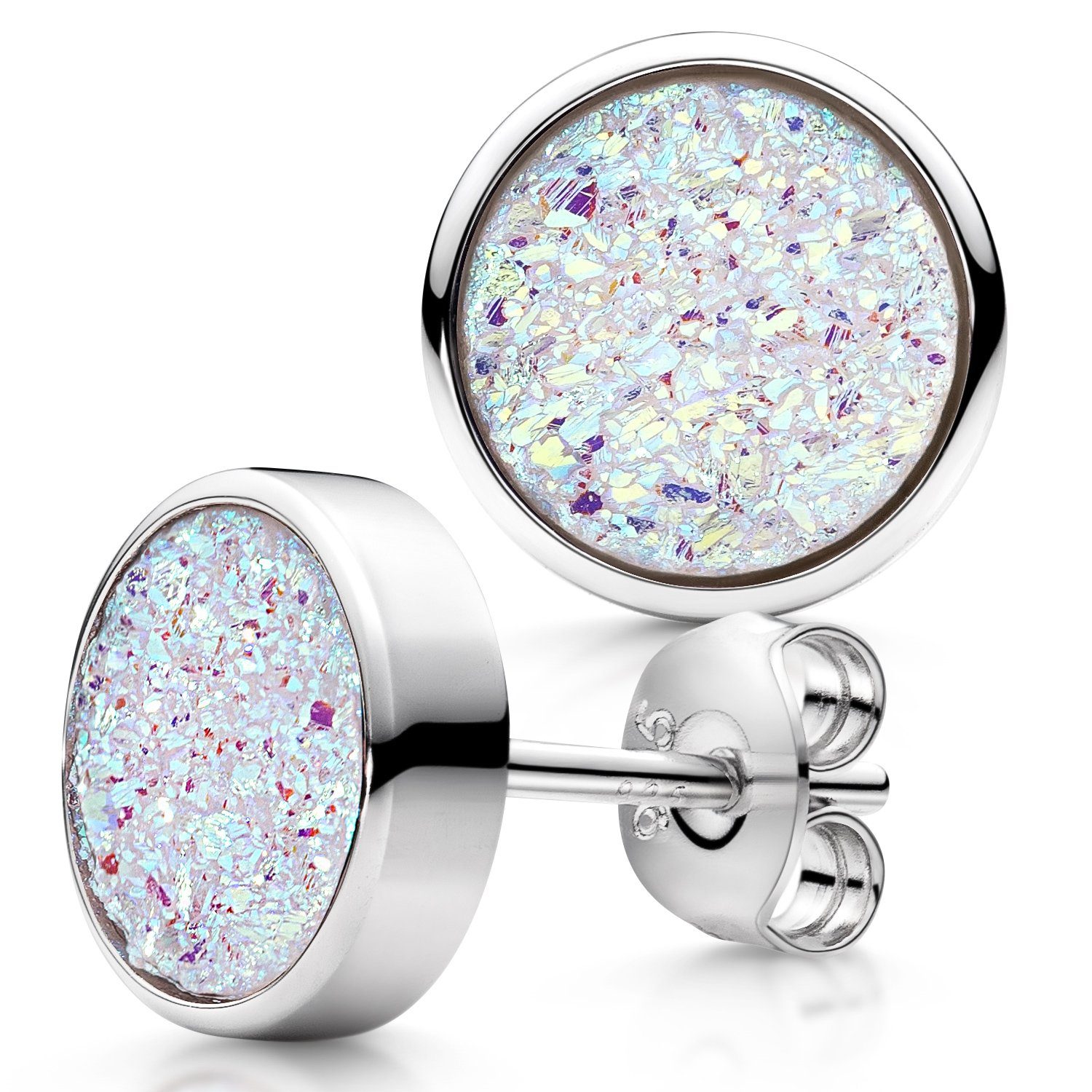 Materia Paar Ohrstecker Damen Glitzer Druzy günstig online kaufen