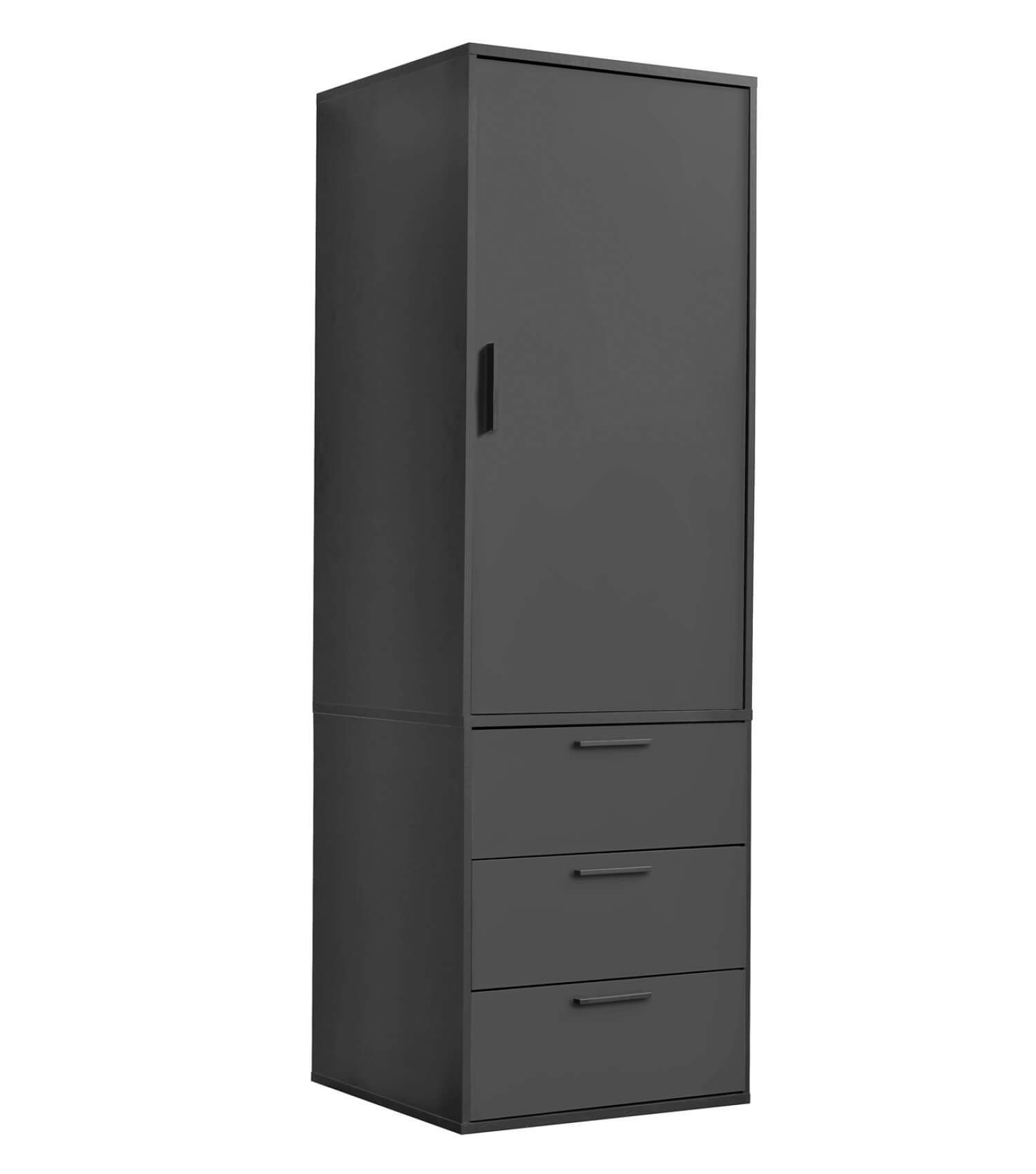 mokebo Kleiderschrank Der Grenzenlose (1-Türig & 3 Schubladen) Garderobensc günstig online kaufen