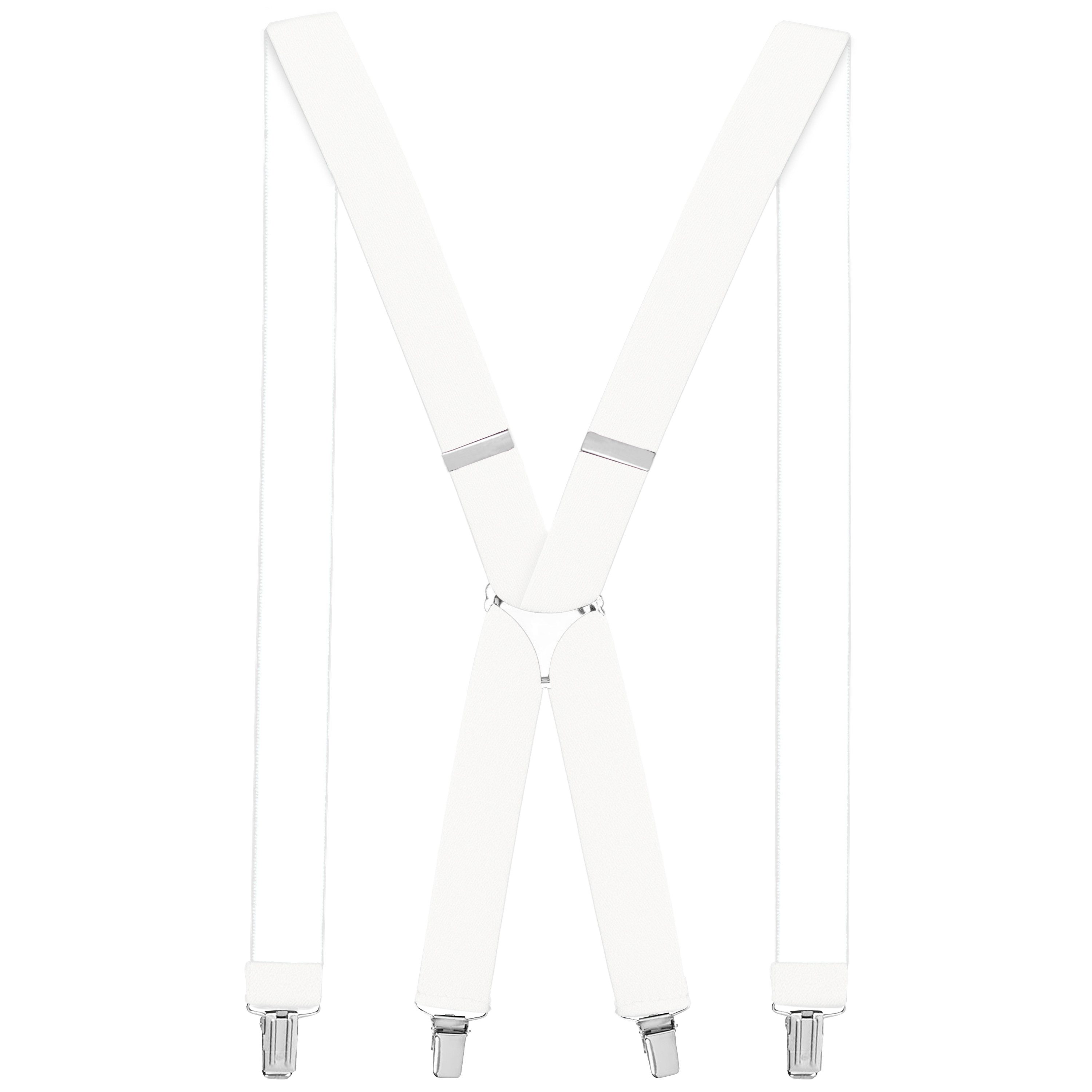 ZUKUNFTSENKEL Подтяжки 4 Robuste Clips, Elastisch Flexibel (H-Form) X-Form Hosenhalter