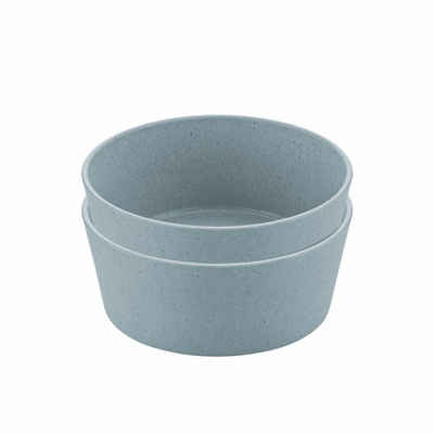 KOZIOL Schale Connect Bowl 2er Set Nature Flower Blue, 400 ml, Biozirkulärer Kunststoff, (2-tlg)