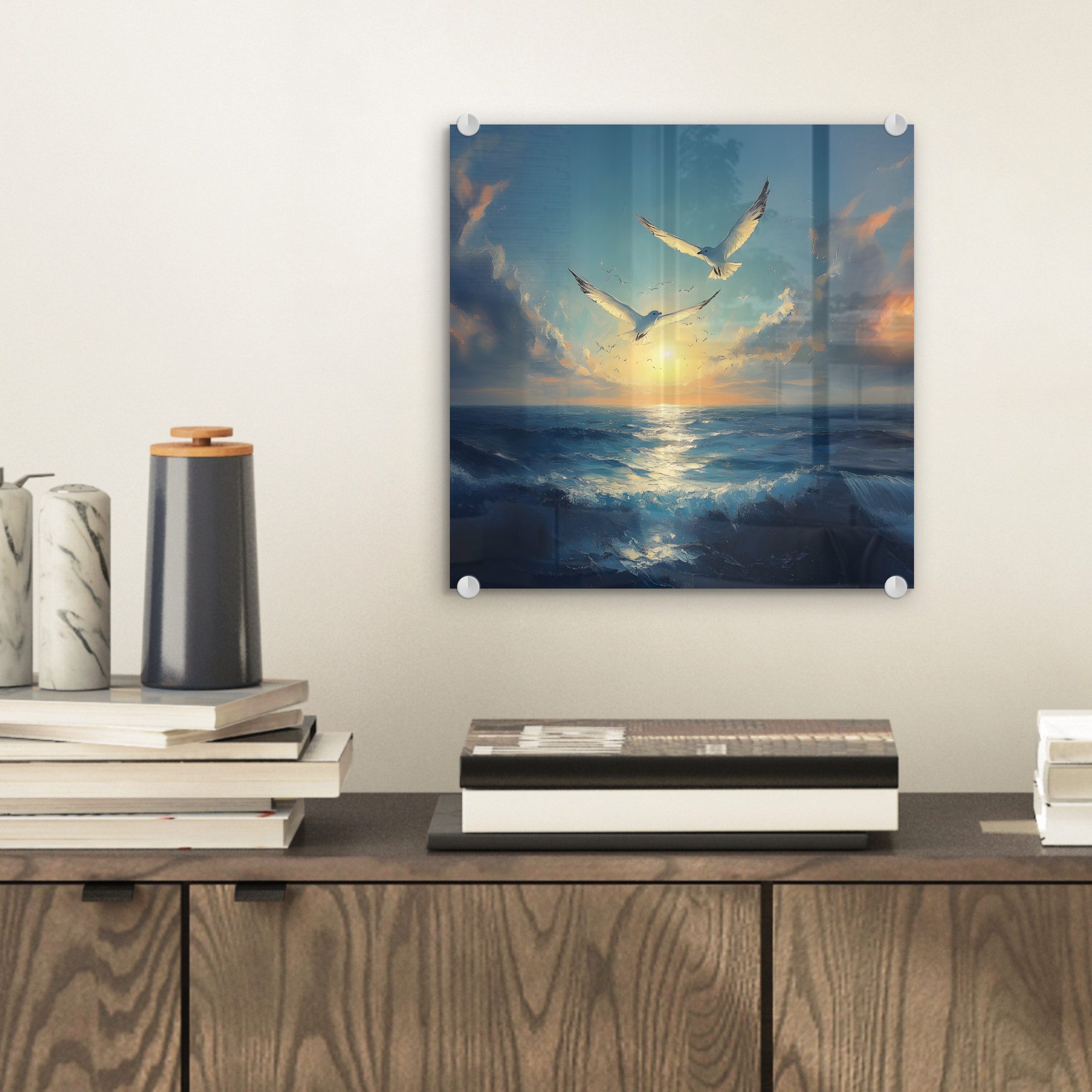 MuchoWow Acrylglasbild Möwen - Meer - günstig online kaufen