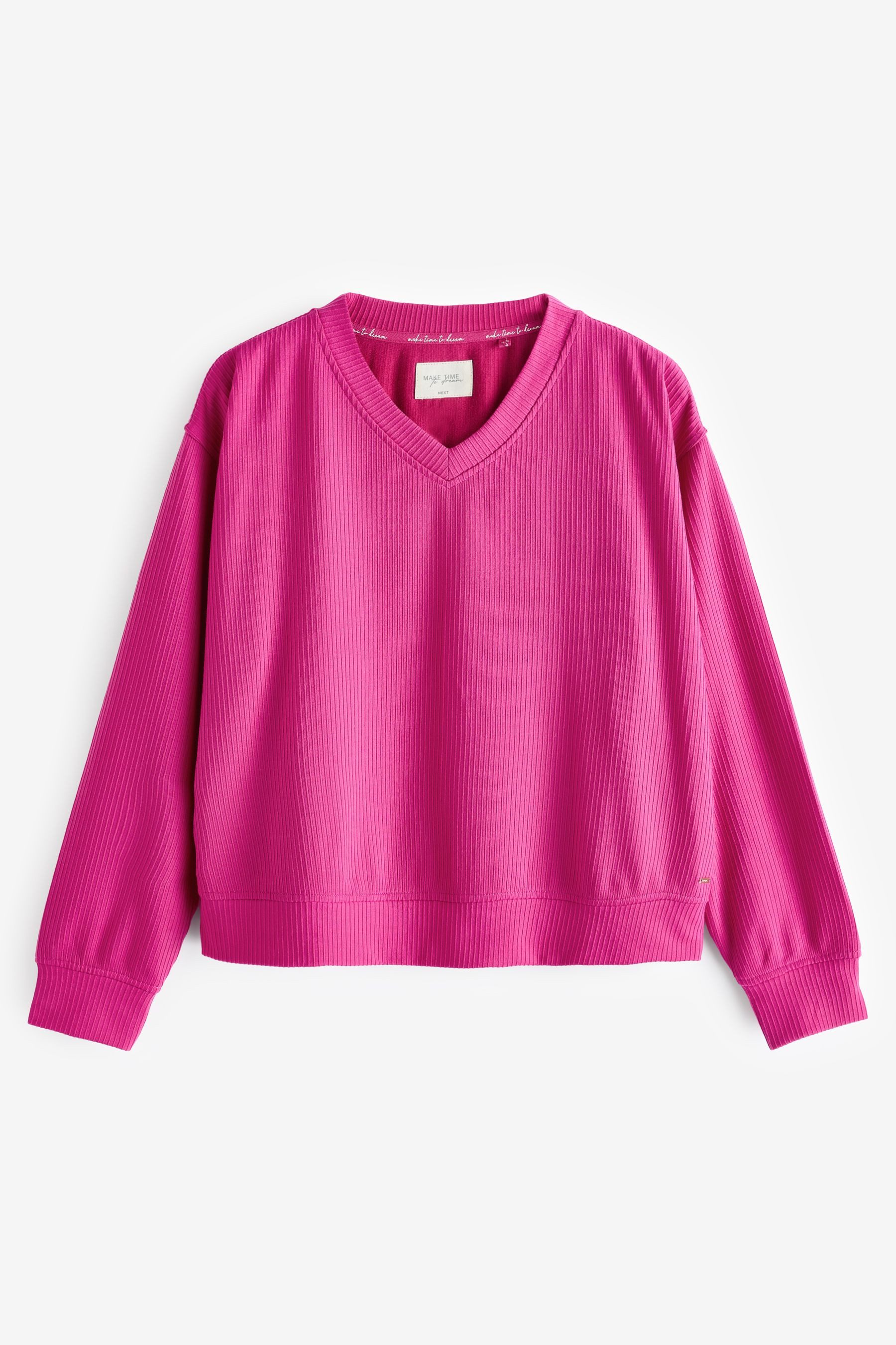 Next Pyjama Gerippter Langarm-Pyjama (2 tlg)