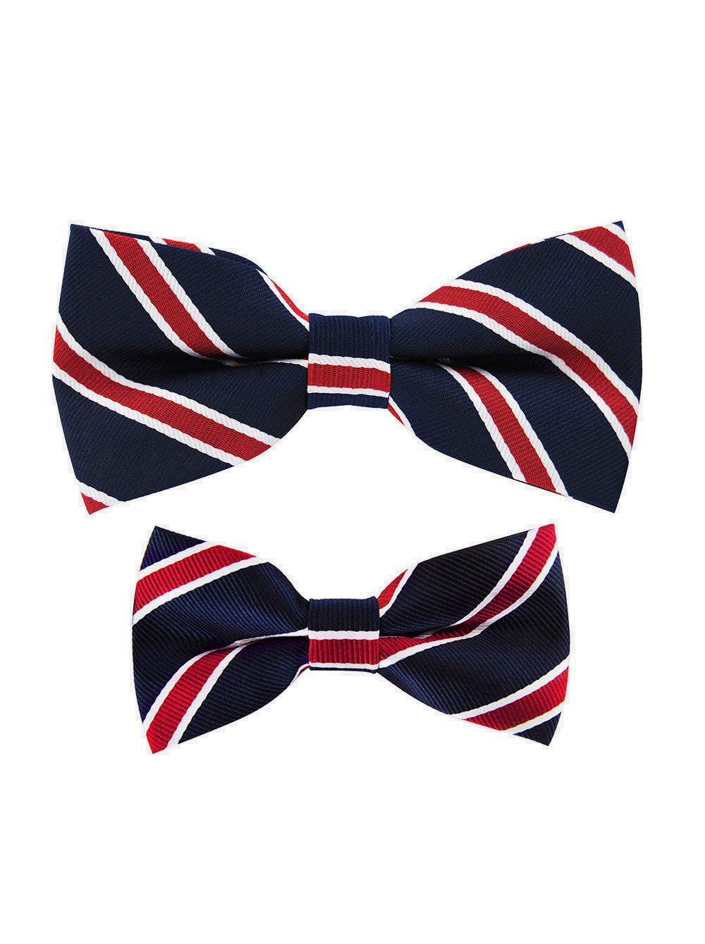 axy Fliege Vater-Sohn Fliege Set (2er Set, 2-St., Fliegen Set: 1x Herrenfliege und 1x Kinderfliege) Partnerlook für Herren und Kinder 1-12 Jahre alt, Familien Outfit