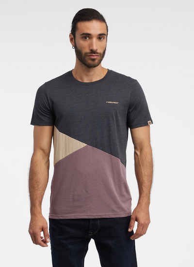 Ragwear T-Shirt - Basic T-Shirt - Colour Block Design - Kurzarm Shirt KERYAN