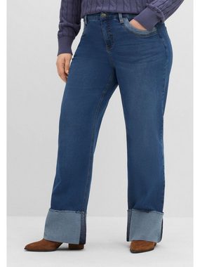 Sheego Weite Jeans Große Größen ELLA für kräftige Oberschenkel und Waden
