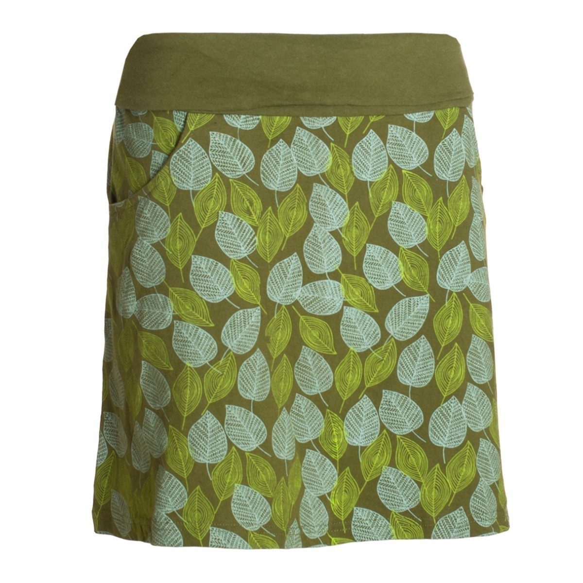 Vishes Jerseyrock knielang Baumwolle Blumen-Muster breiter Bund mit Kordel-Zug Taschen Alternative Bekleidung, Ethno, Hippie, Retro Style – Bild 5 von 5
