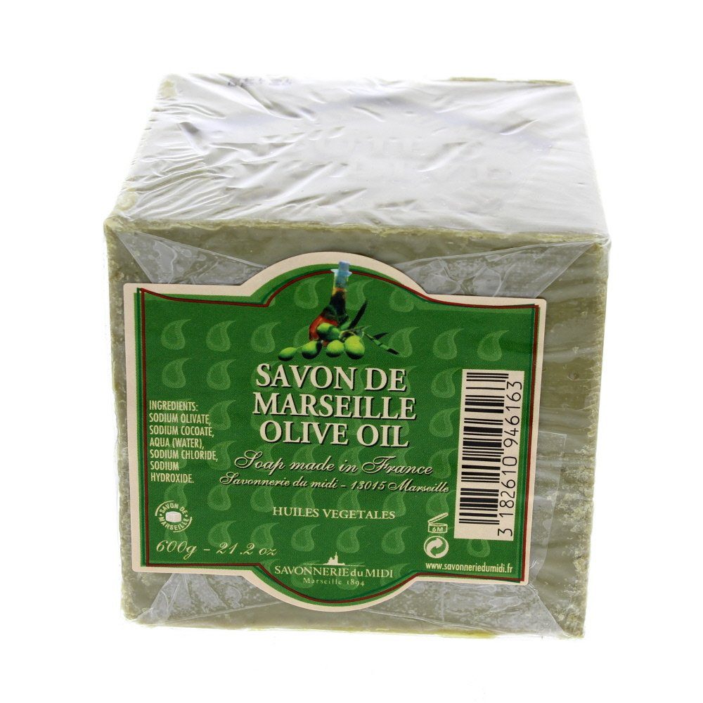 Olivgrün, 300 Marseiller g Savon Midi du Olivenseife, Feste Duschseife