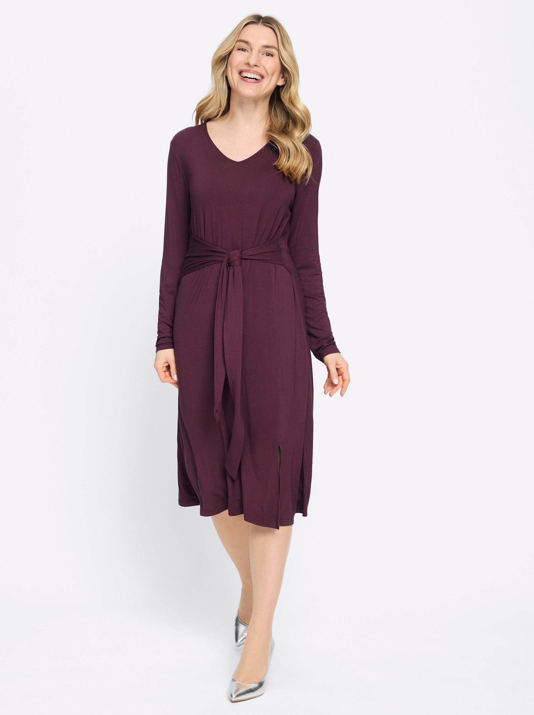 Sieh an! Etuikleid Jersey-Kleid Langarm