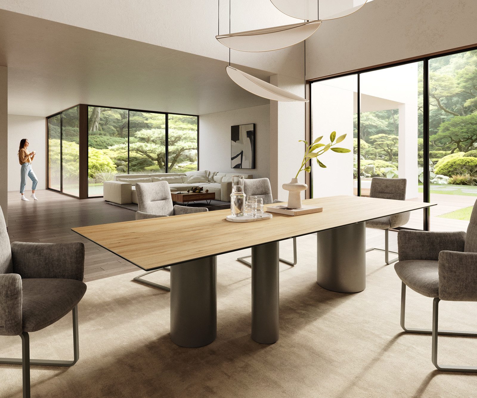 DELIFE Esstisch Edge, Keramik Laminam® Sabbia günstig online kaufen