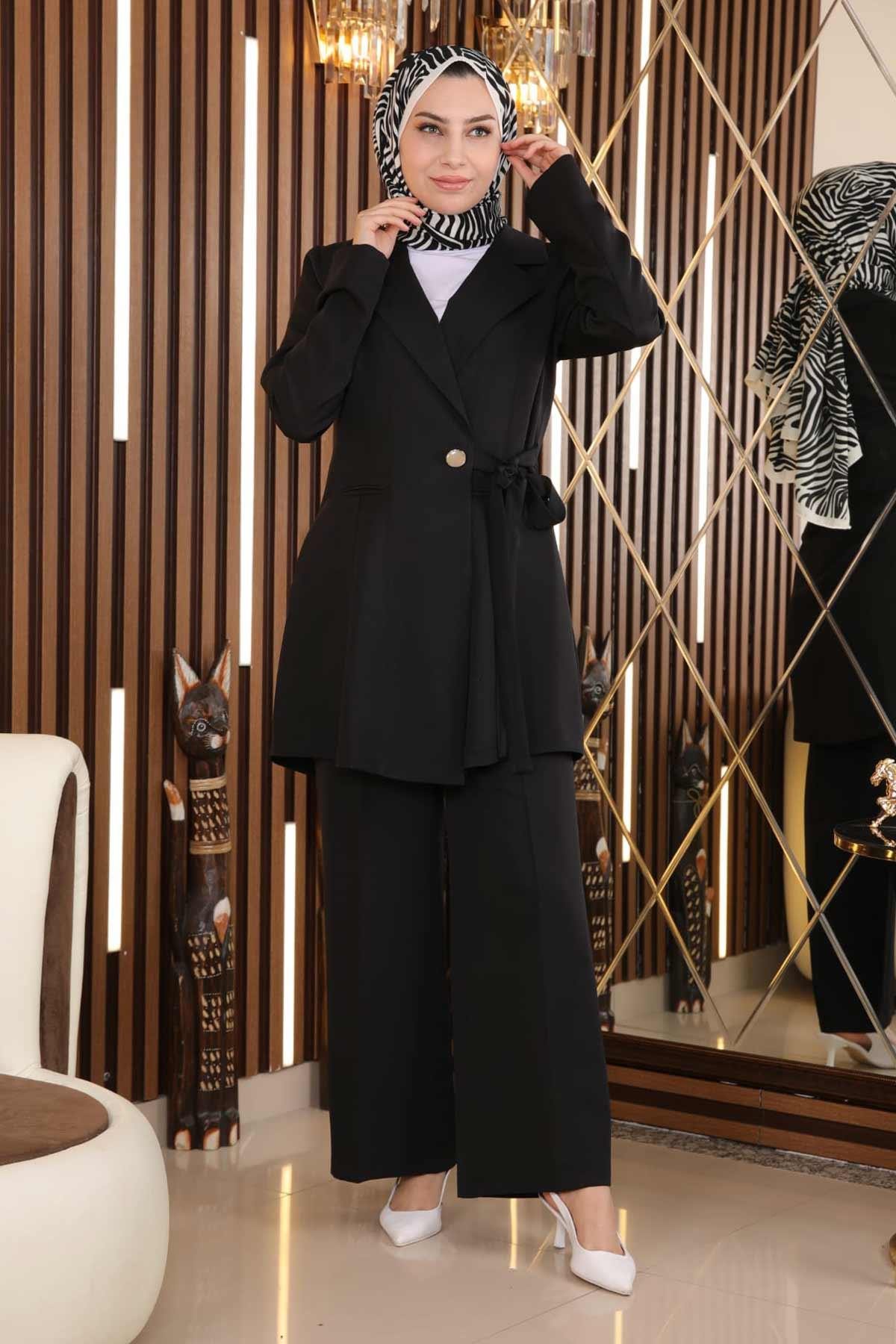 MODAMİHRAM Tunikakleid Gürtel Detail Set