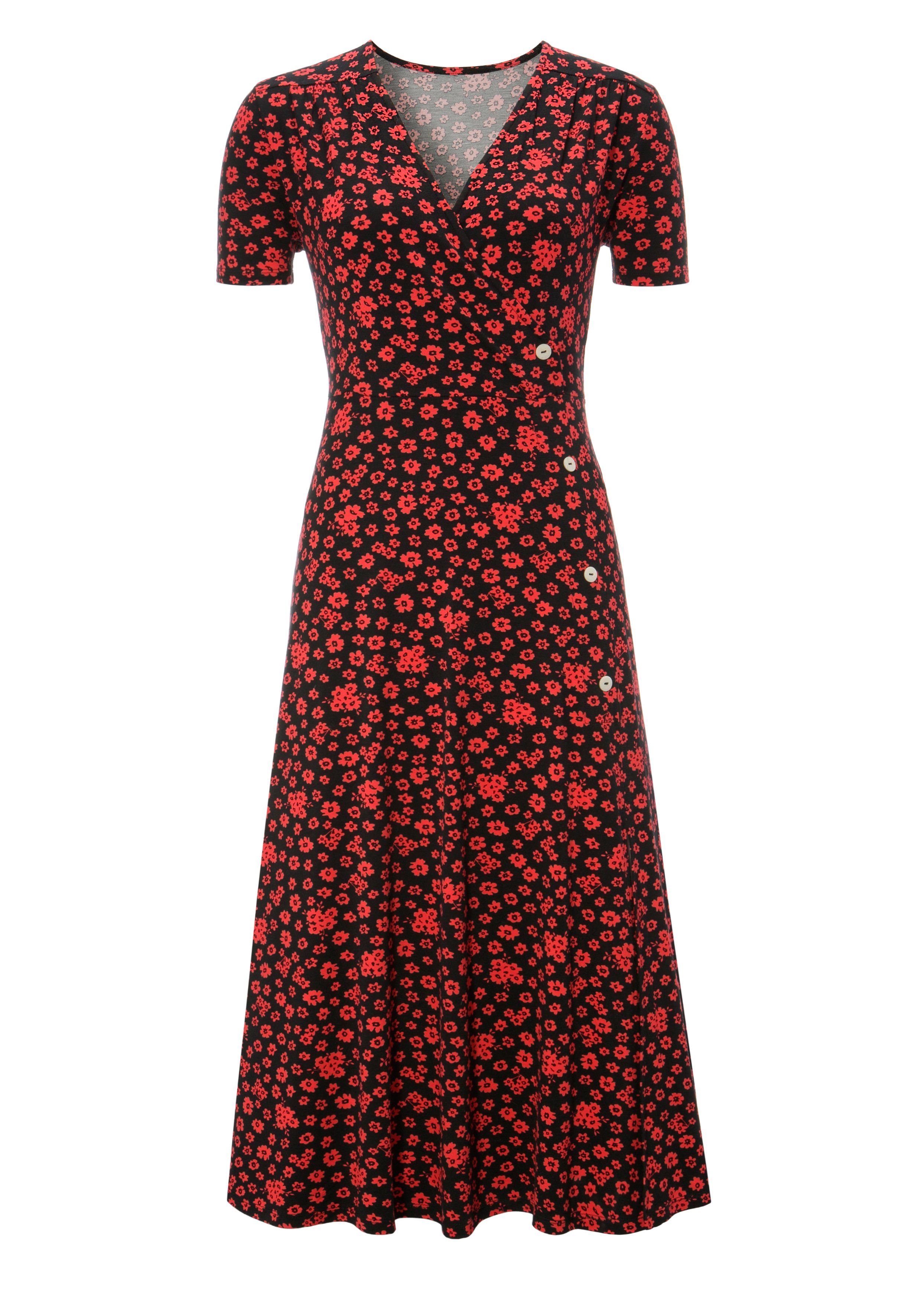 Aniston CASUAL Jerseykleid in Wickeloptik – Bild 4 von 5